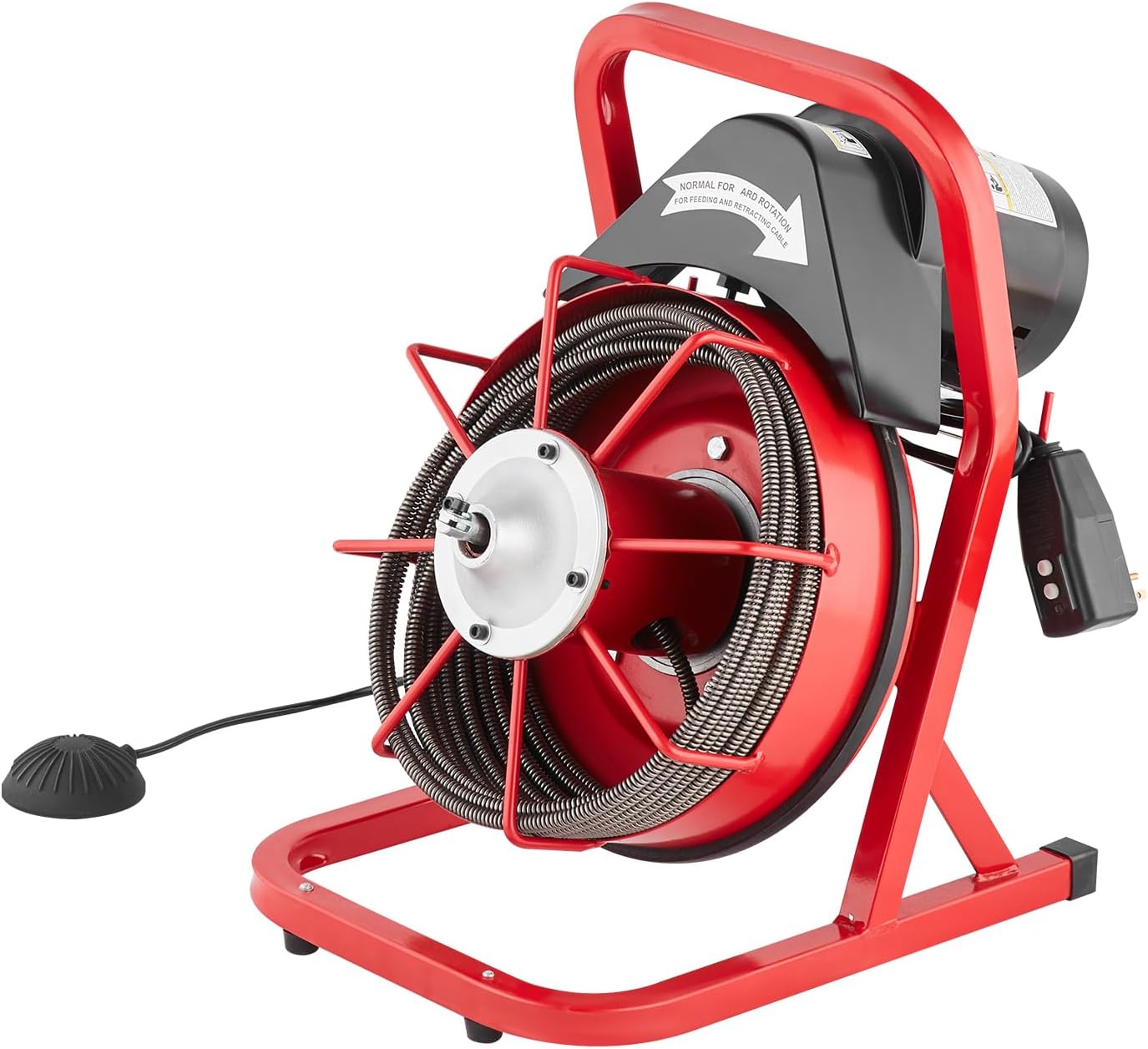 VEVOR Drain Cleaner Machine 50FT 38 Inch with 4 Cutters 1