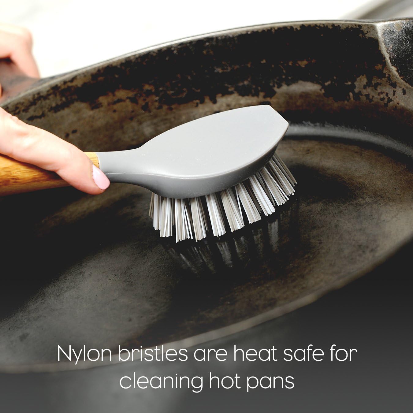 Full Circle Dish Brush Set - Cast Iron Dish Brushes