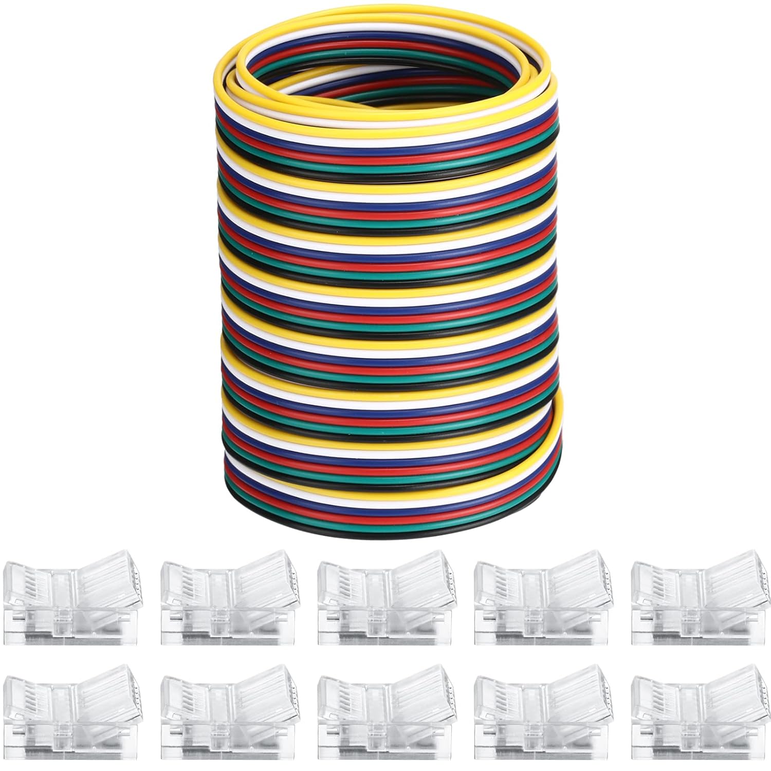 Flutesan 10 Packs Solderless LED Strip Connectors