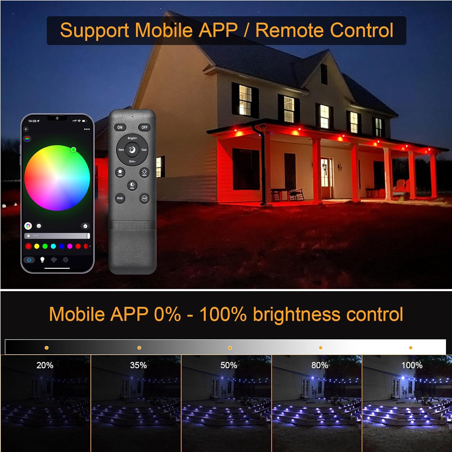 Sumaote Smart LED Deck Light Kit 20-Pack