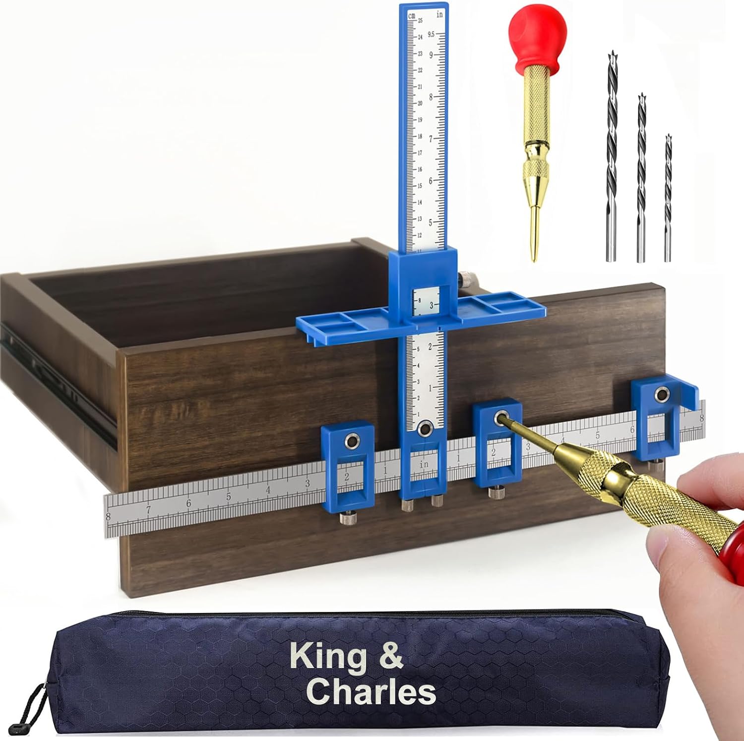 KingCharles Cabinet Hardware Jig Perfect Set 1