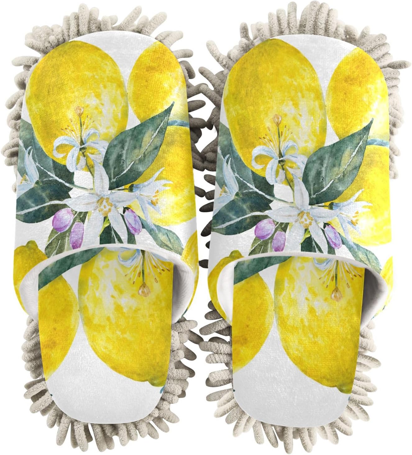 Sinestour Blooming Lemon Mop Slippers for Floor Cleaning 1