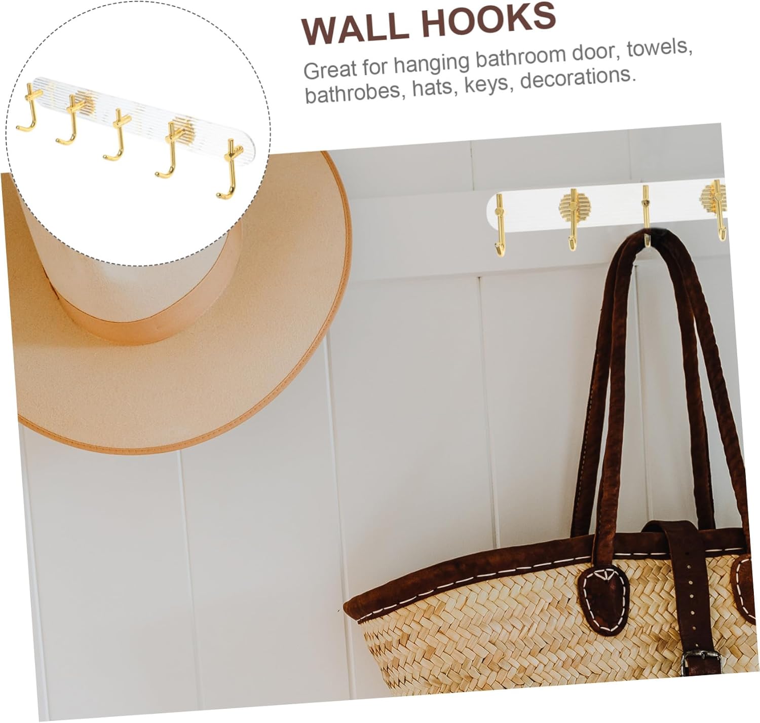 ABOOFAN Sturdy Broom Mop Wall Organizer Holder