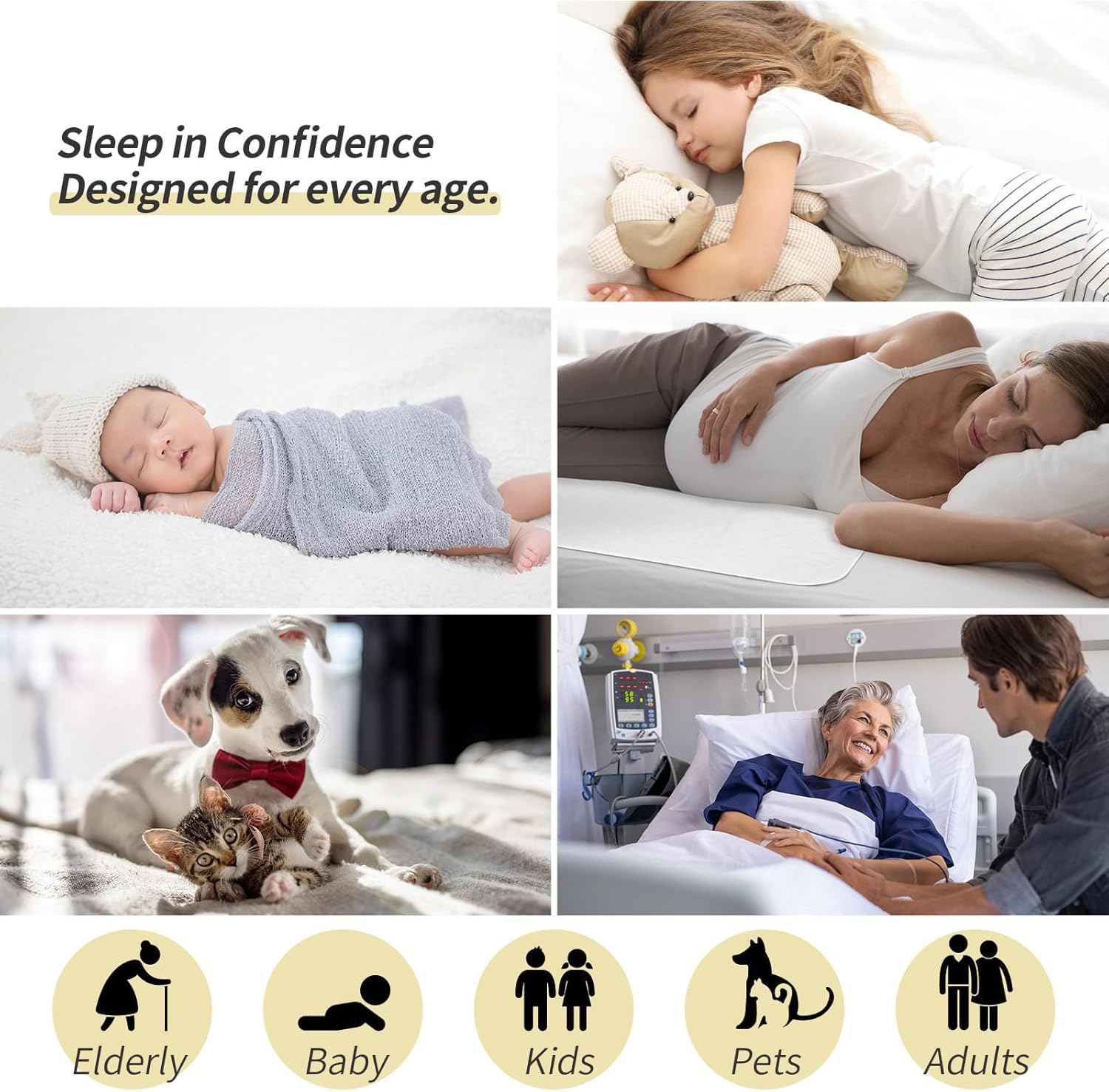 CoolShields Reusable Waterproof Bed Pads 34 x 52 1 Pack