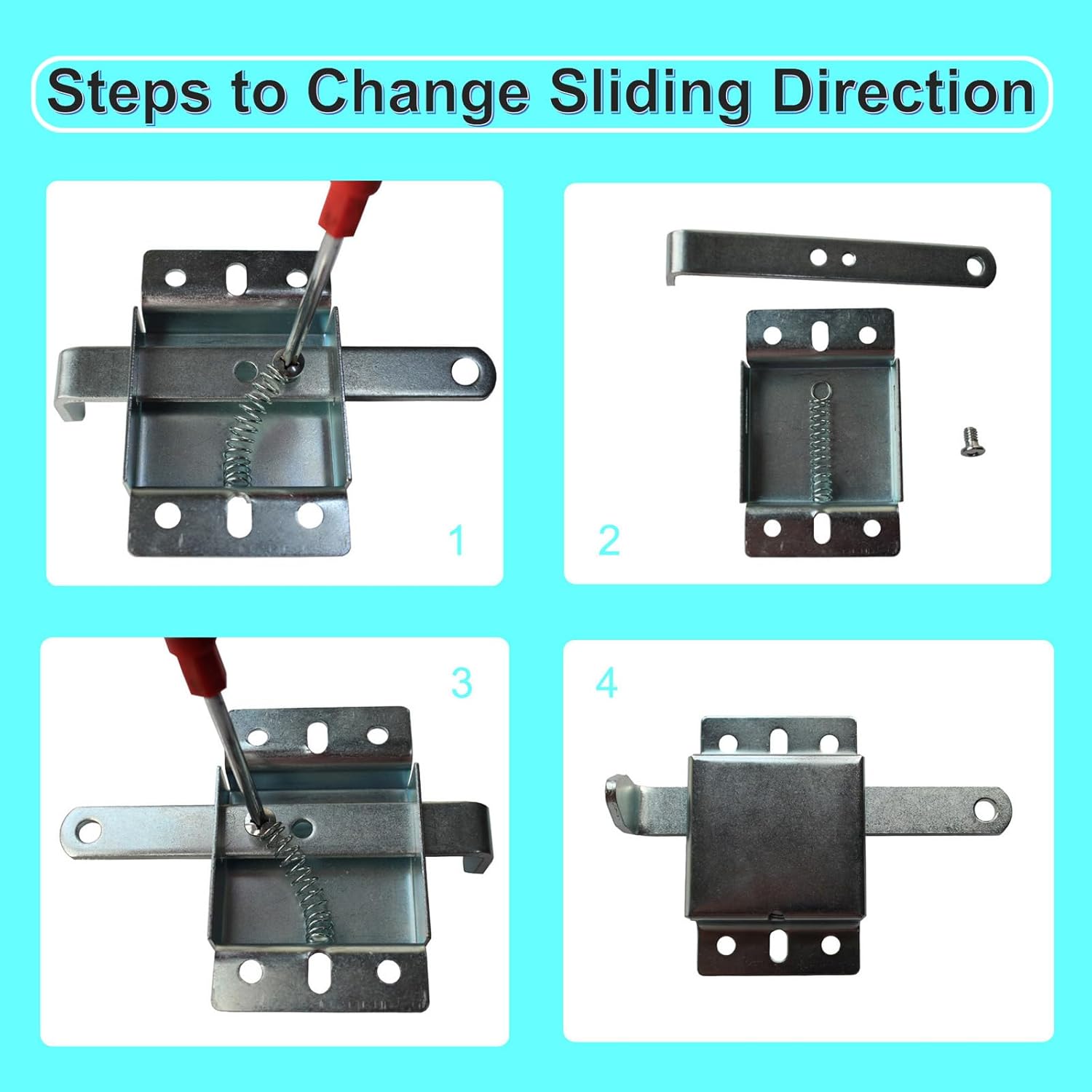Garage Door Side Lock Heavy Duty Galvanized Steel Deadlock