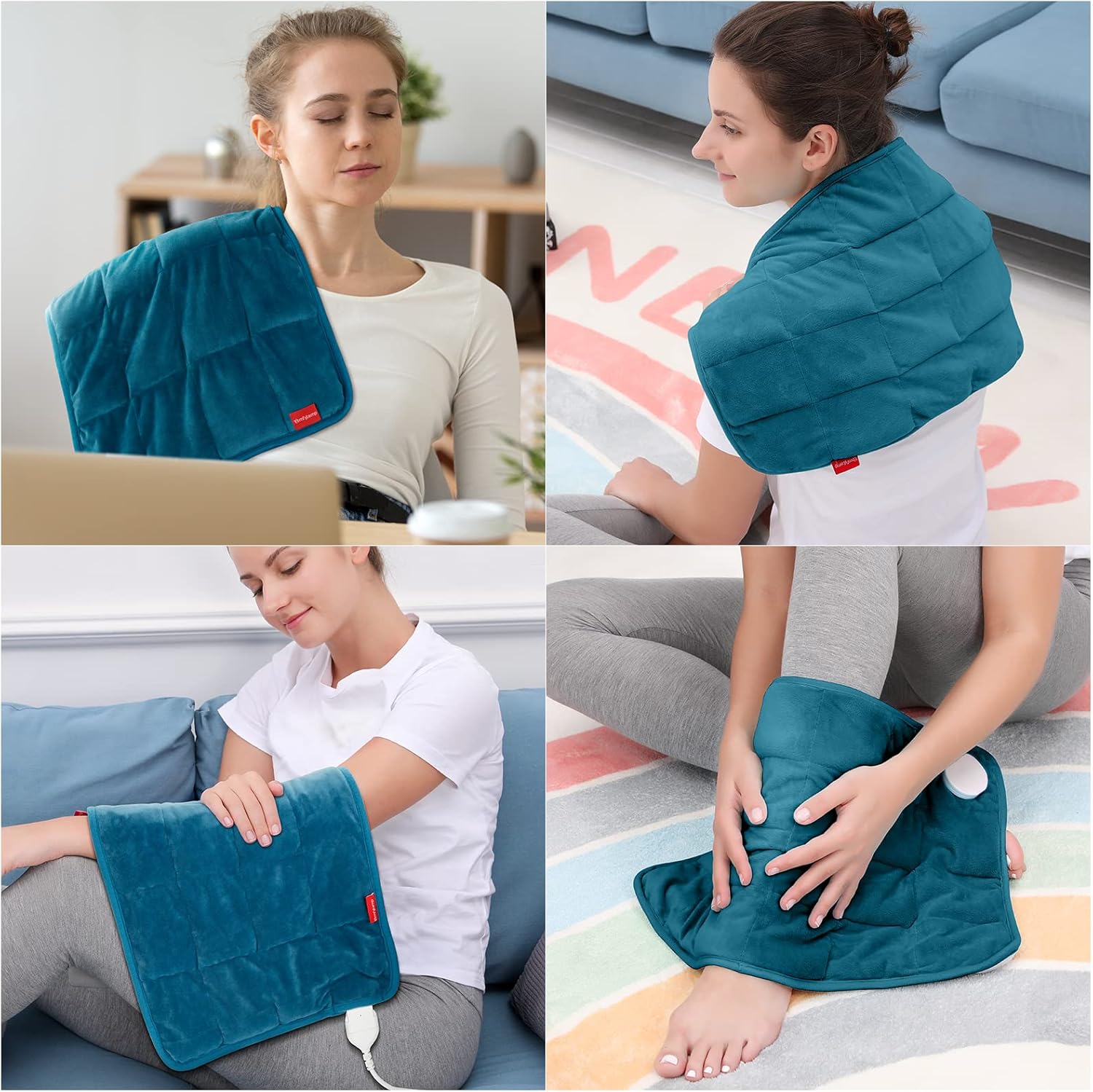 Comfytemp Weighted Heating Pad for Back Cramps 1