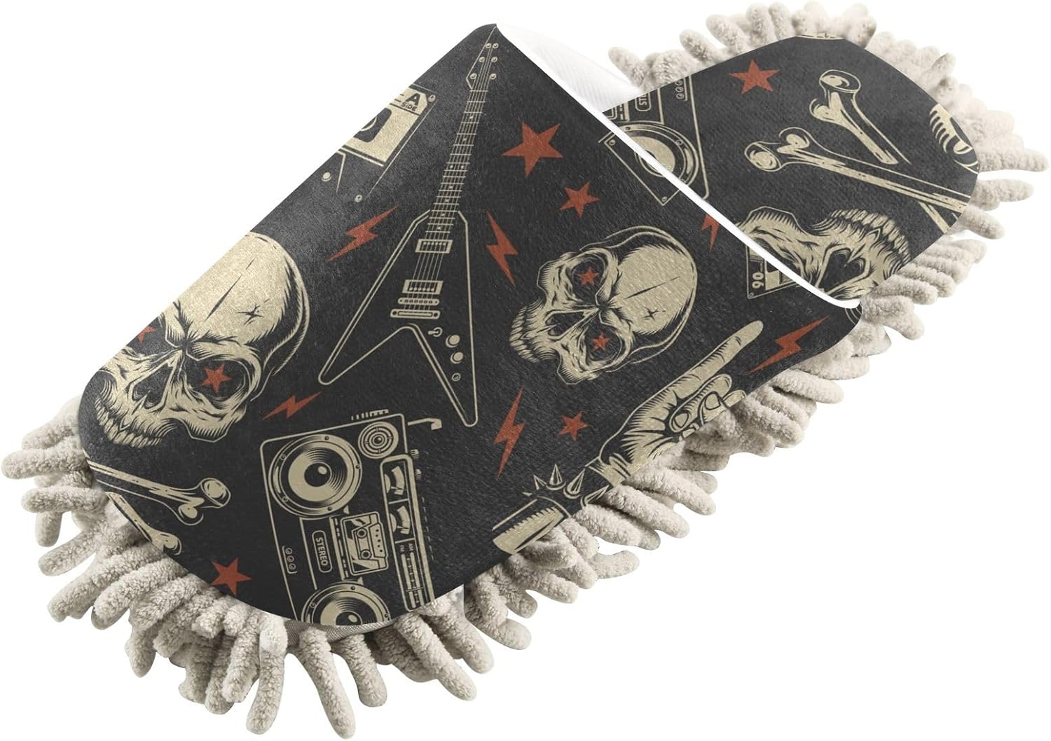 Sinestour Skull Mop Slippers for Floor Cleaning