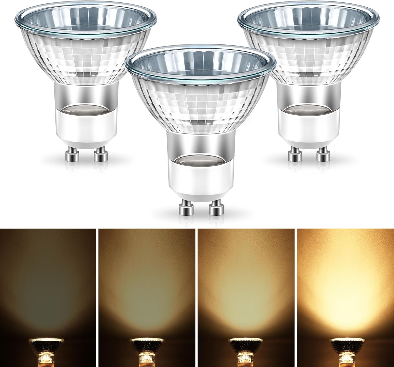 Flaspar GU10 Halogen 50W Dimmable Bulb 3 Pack
