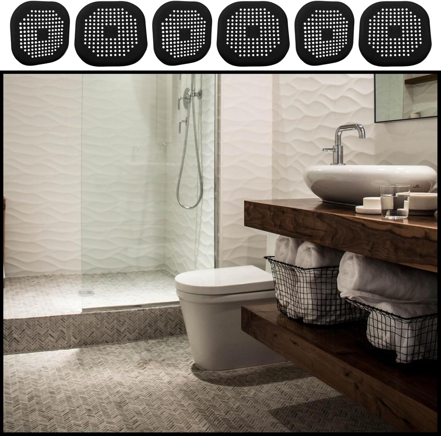 Seimneire 2 Pack 55 Inch Drain Hair Catcher