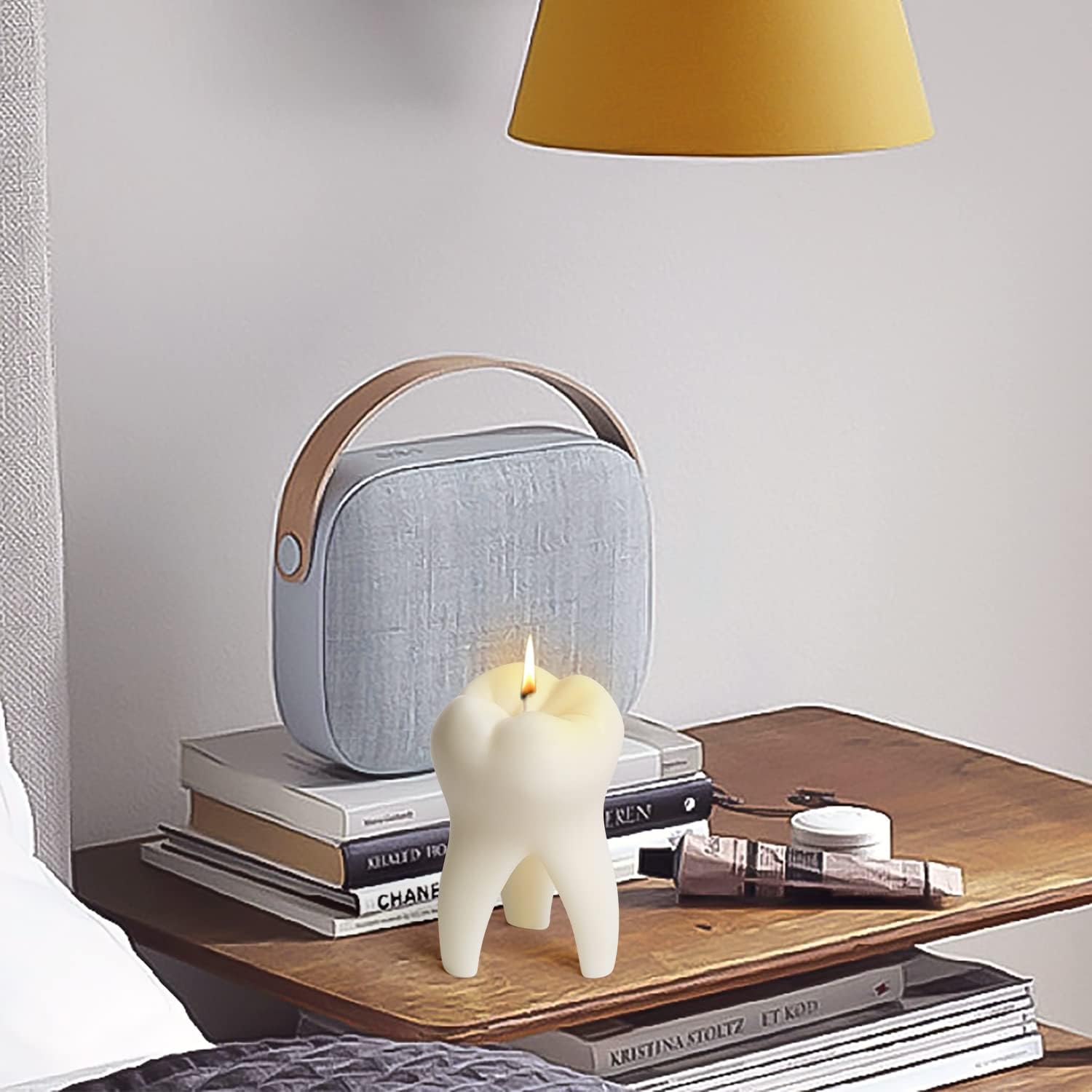 Zainpe Vanilla Dental Candle with Unique Design