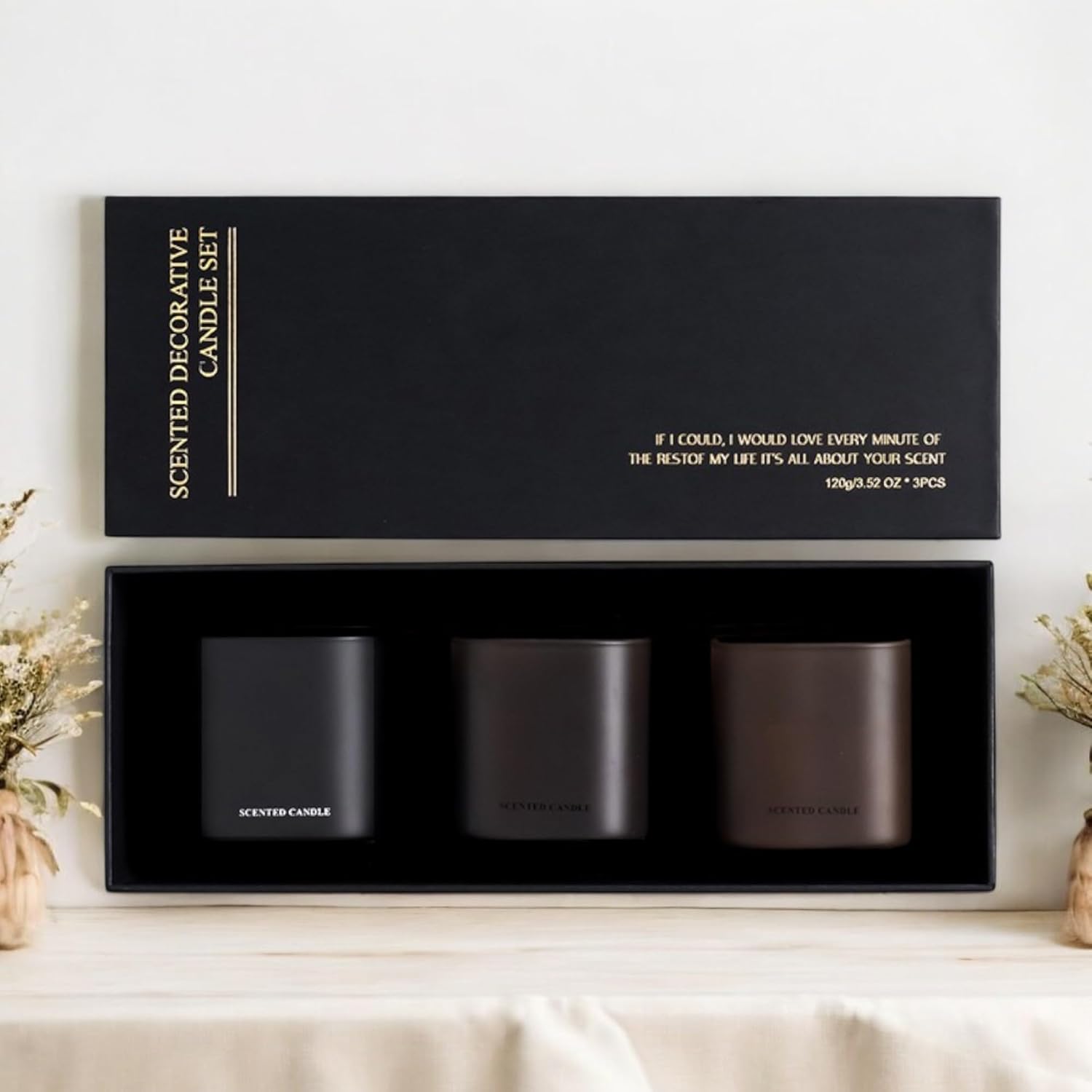 Set of 3 Scented Soy Candles Gift Set 1