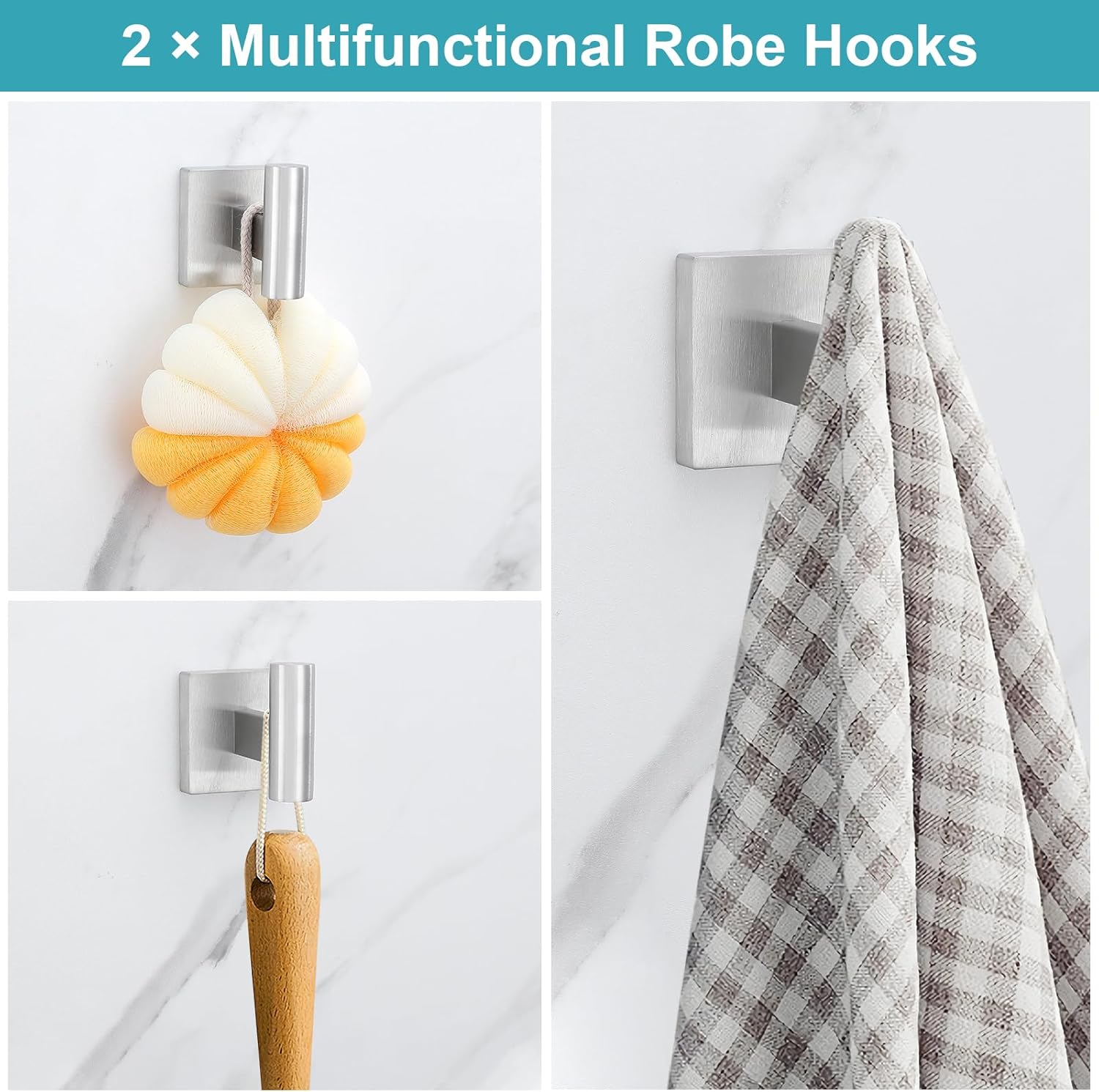 Brushed Nickel Towel Bar Set 5 Piece Bathroom Hardware