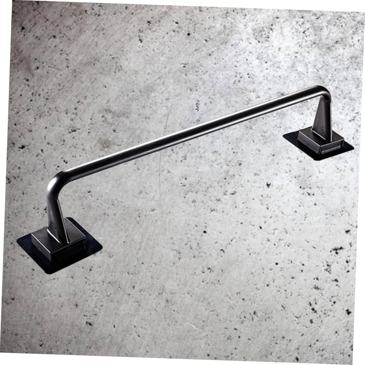 VILLCASE Wall Mounted Towel Bar Black Plastic