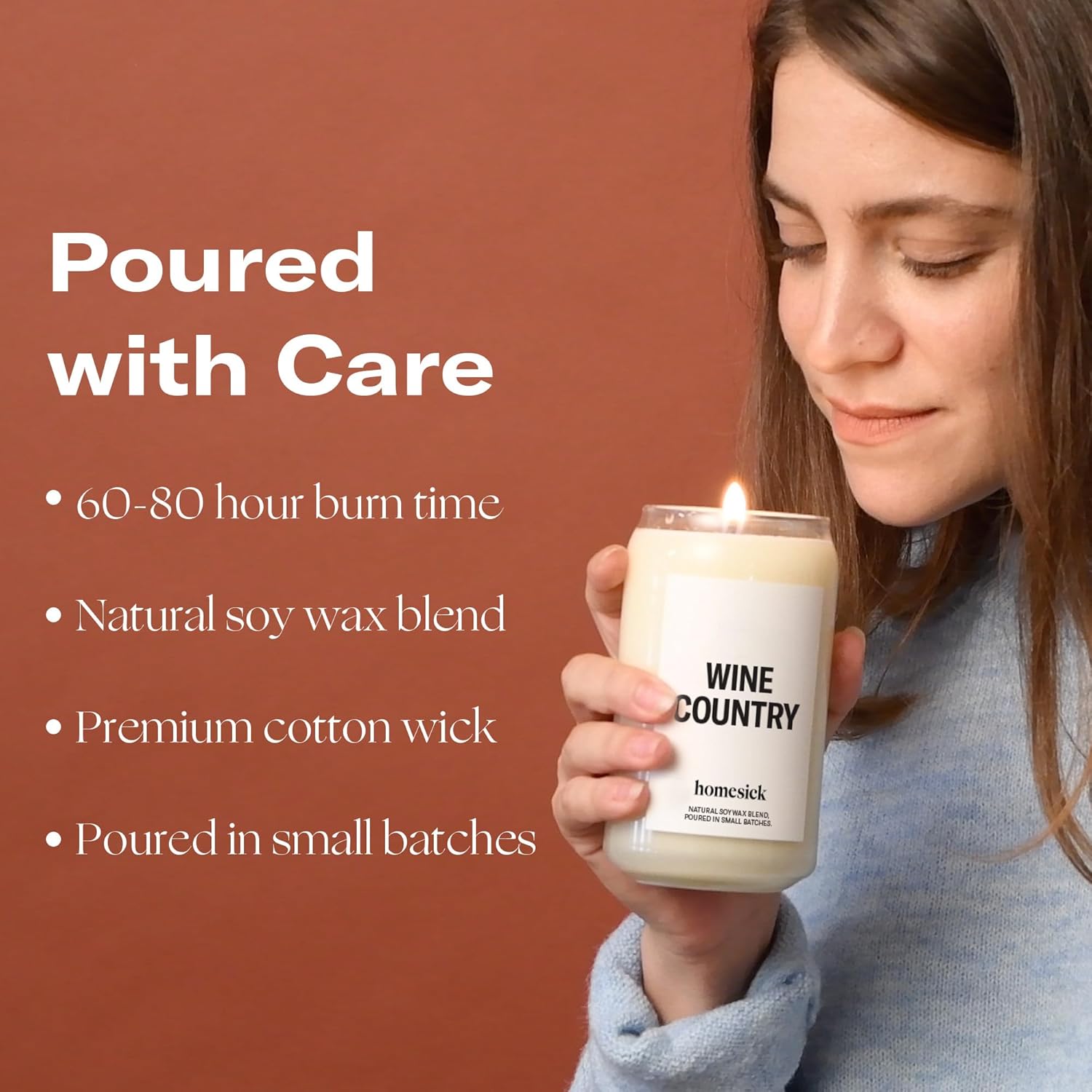 Homesick Wine Country Scented Candle - 1375 oz Soy Wax Jar 1