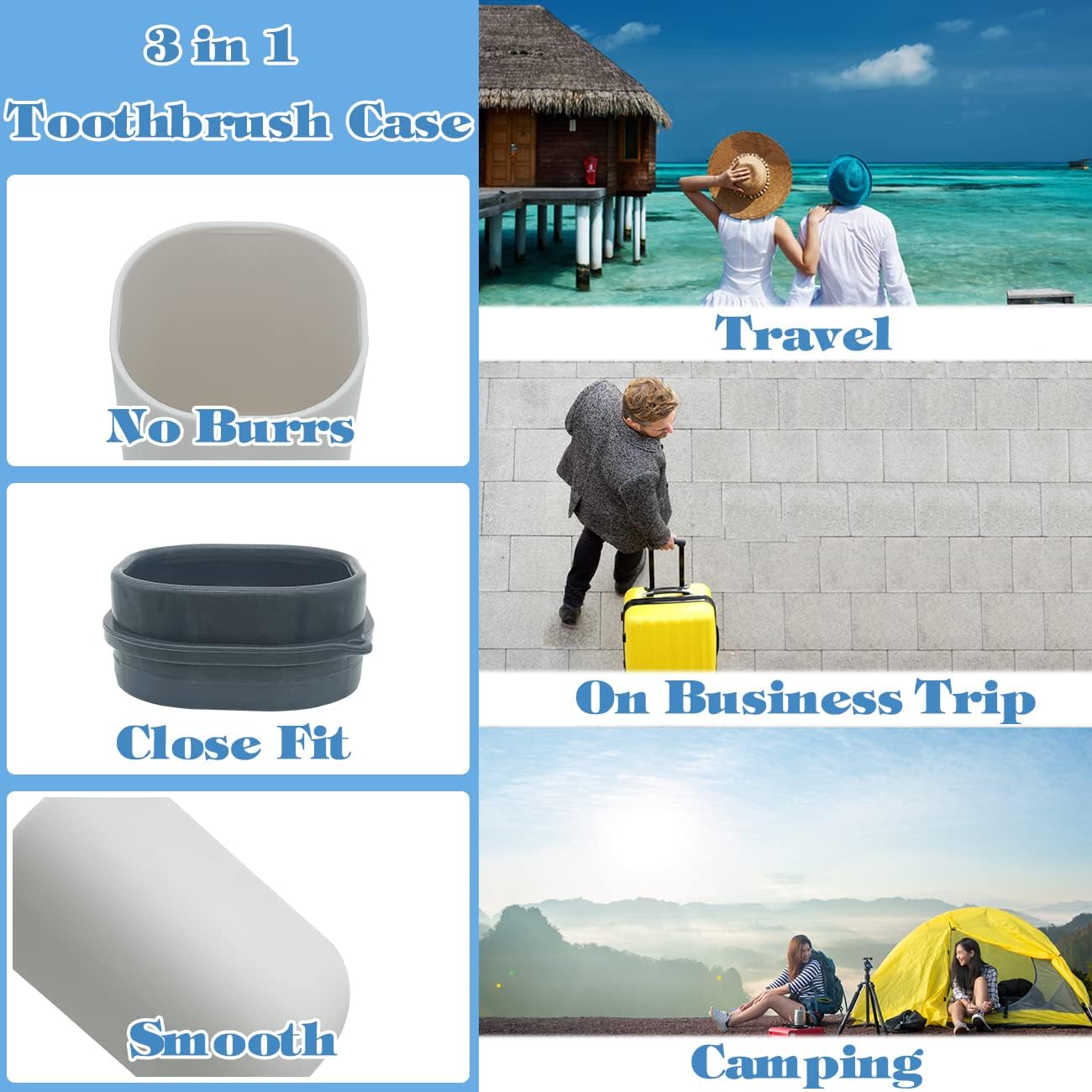 HEIPINIUYE Toothbrush Travel Case Holder 1