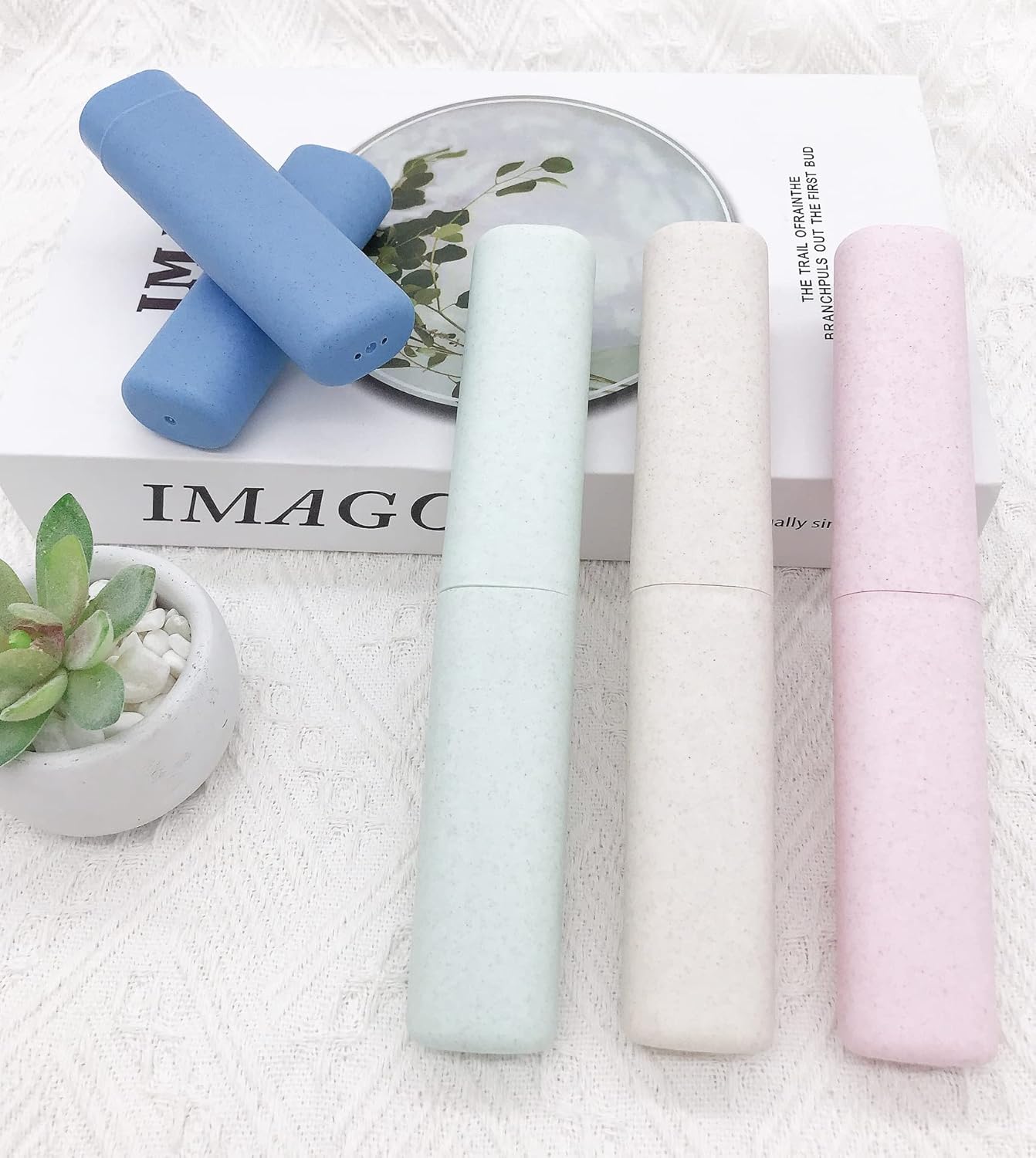 SietDESEO 4 Pack Toothbrush Travel Case Set