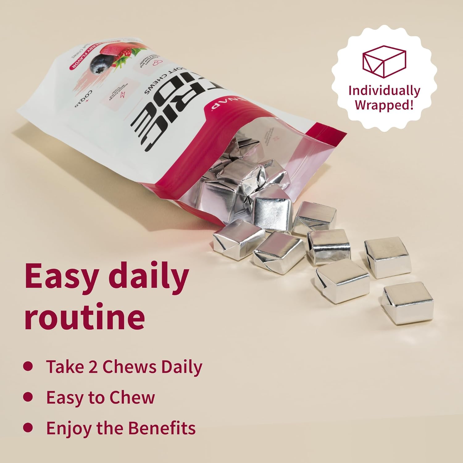 Snap Supplements Beetroot Chews for Nitric Oxide Boost