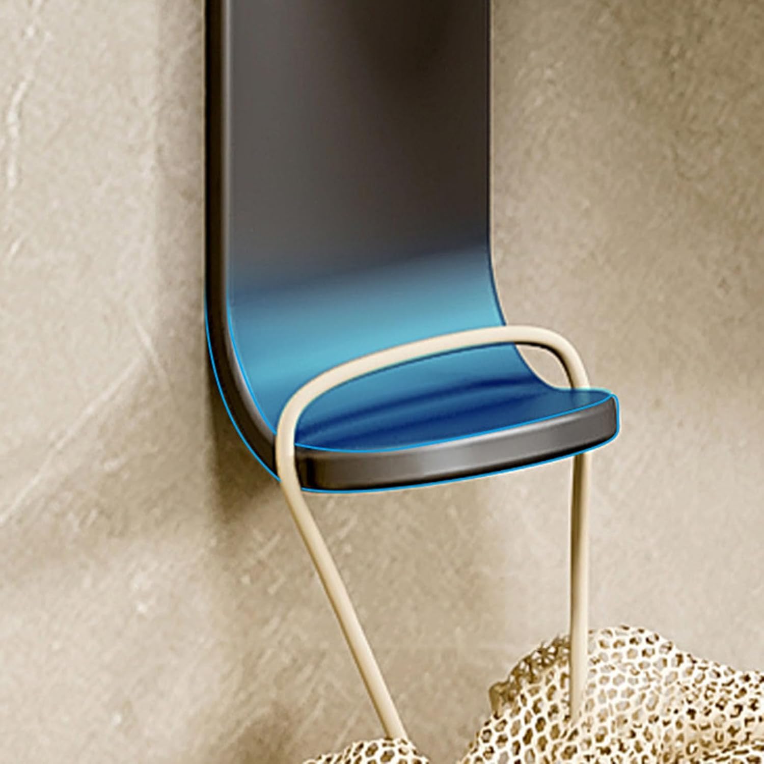 4 Arm Swivel Towel Rack with Hook Rustproof and Space Saving