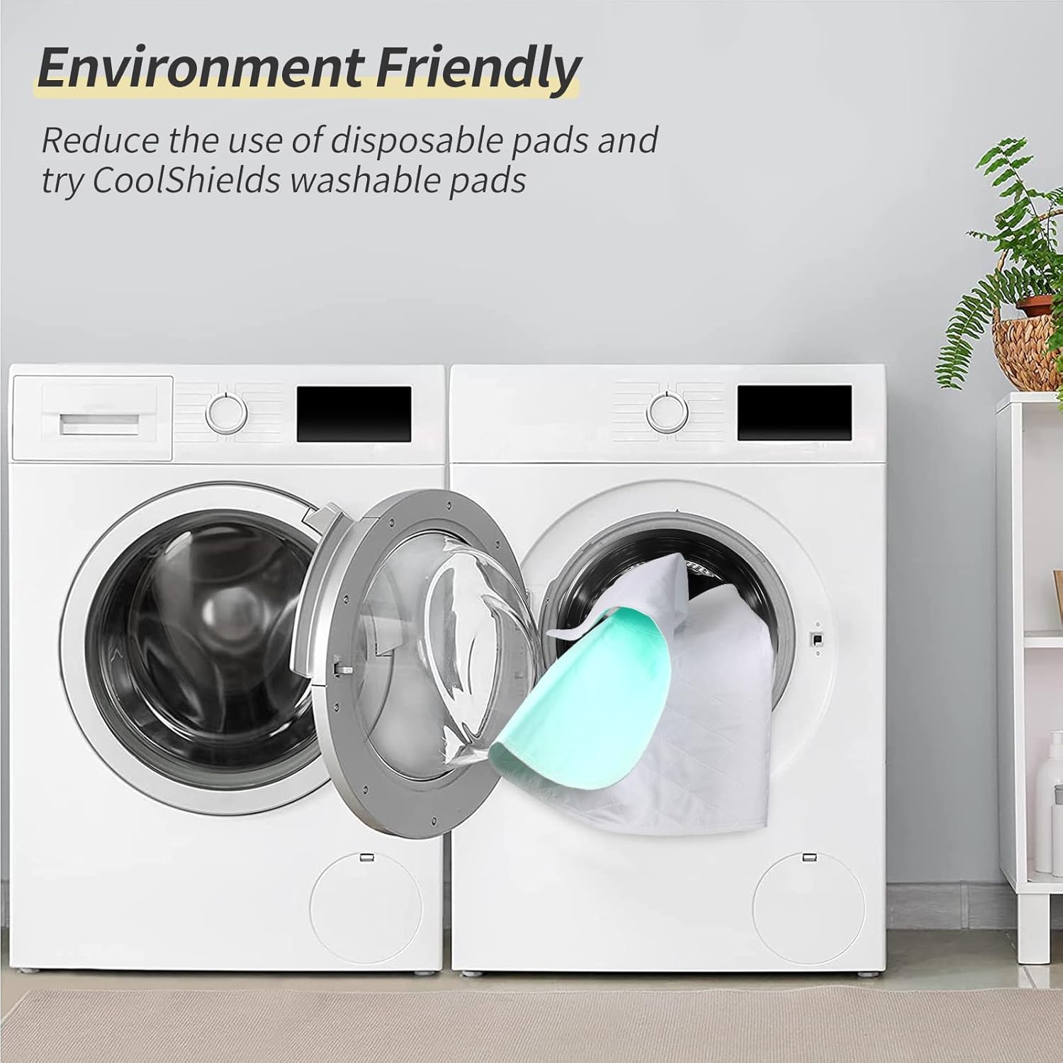 CoolShields Reusable Waterproof Bed Pads 34 x 52 1 Pack