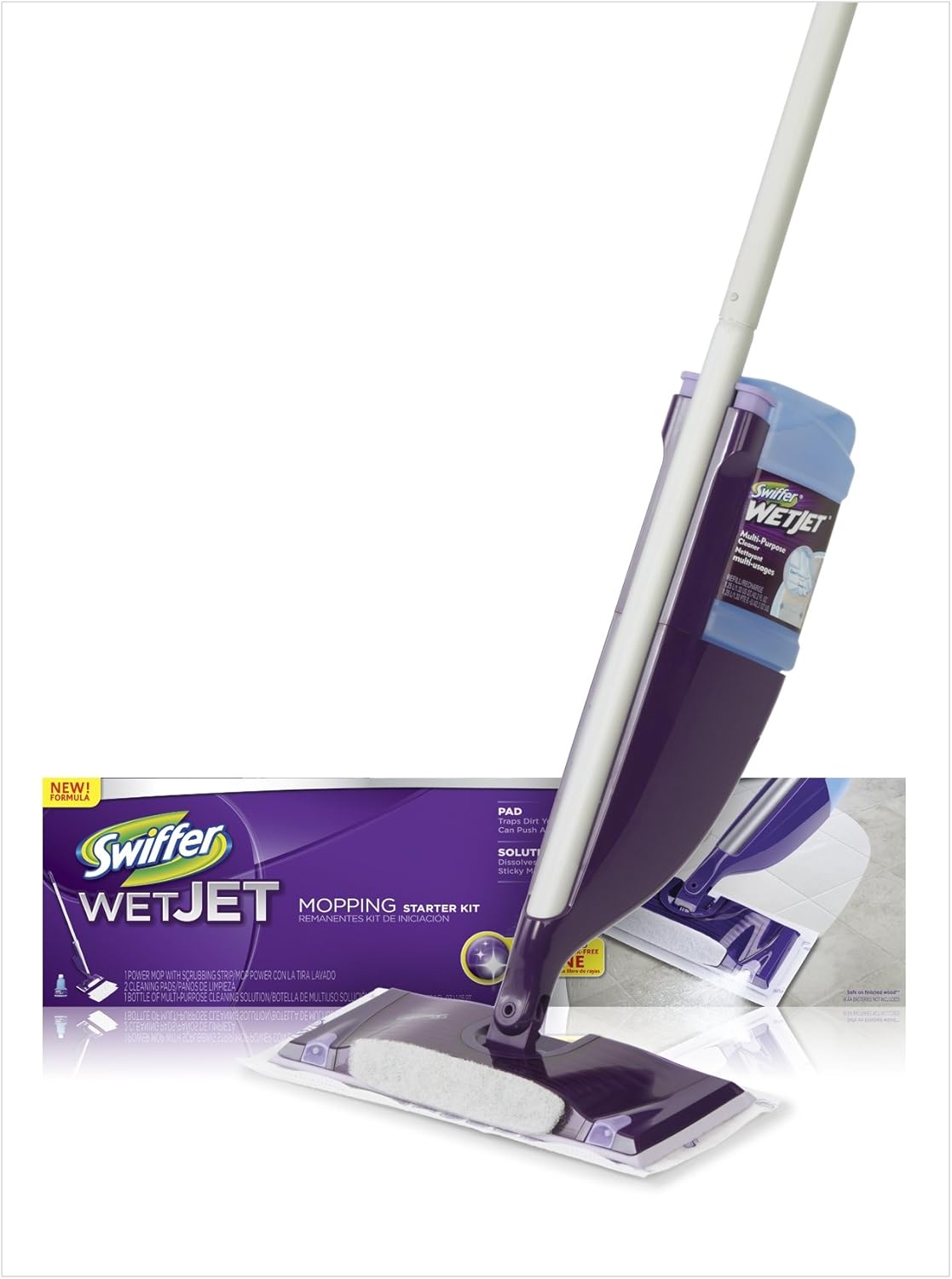 Swiffer WetJet Spray Mop Floor Cleaner Club Starter Kit