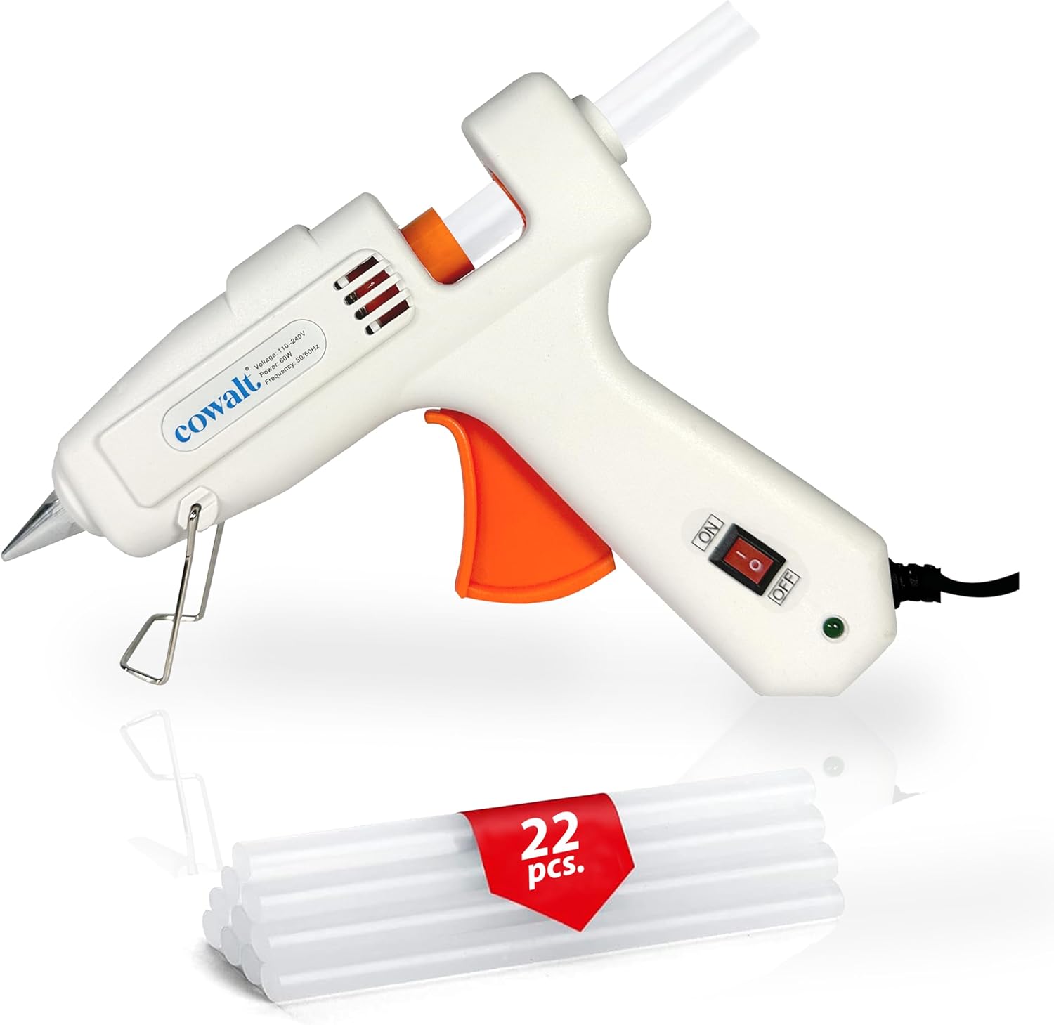60W Hot Glue Gun Kit with Silicone Sticks for Crafts and Repairs