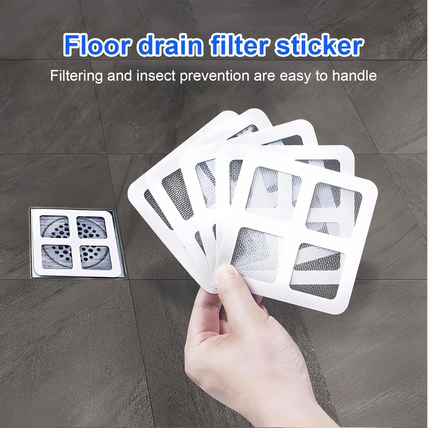 Kleeblatt 50pc Disposable Drain Covers for Shower and Bathtub