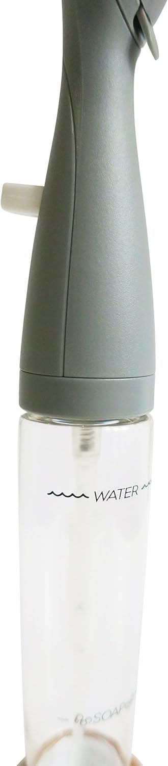 Full Circle FOMO Foam Soap Dish Brush Grey