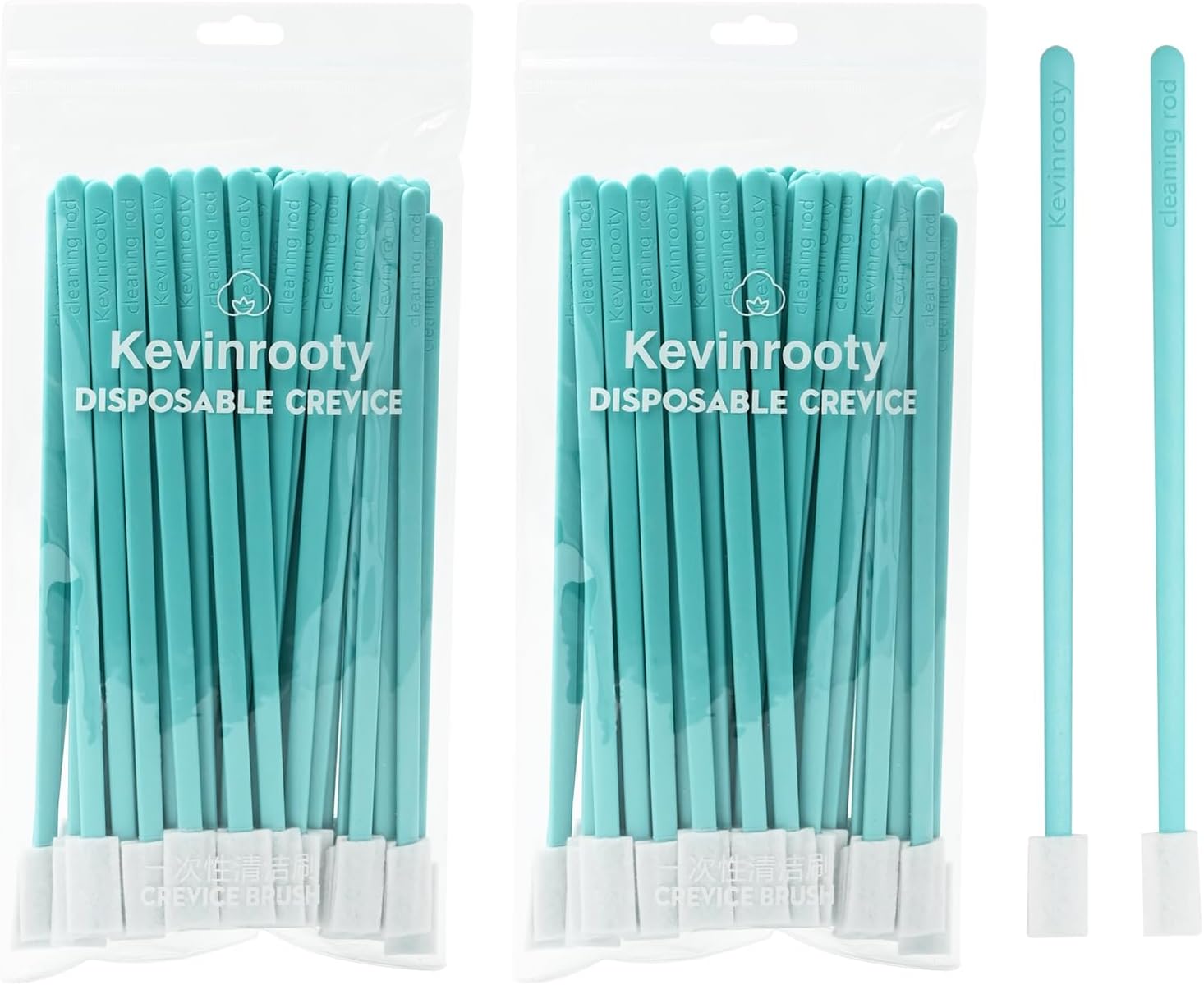 100PCS Disposable Crevice Brush Tool Kit Blue