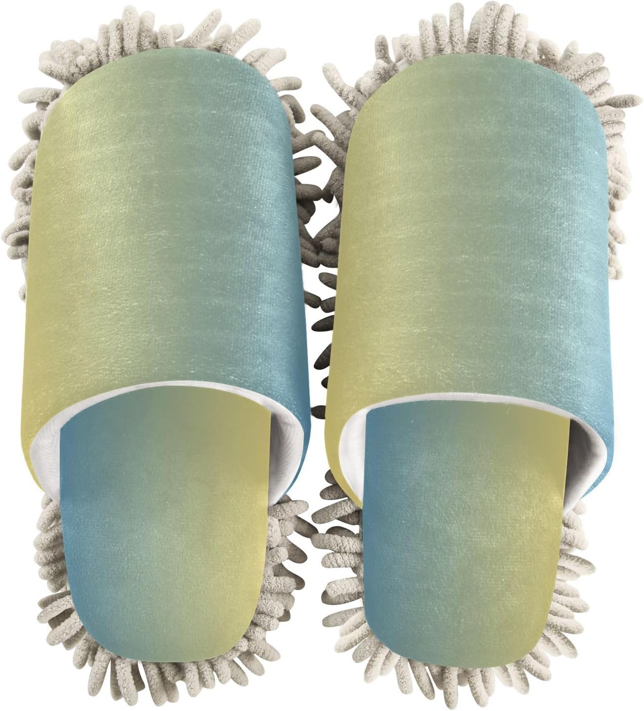 Sinestour Gradient Mop Slippers for Cleaning