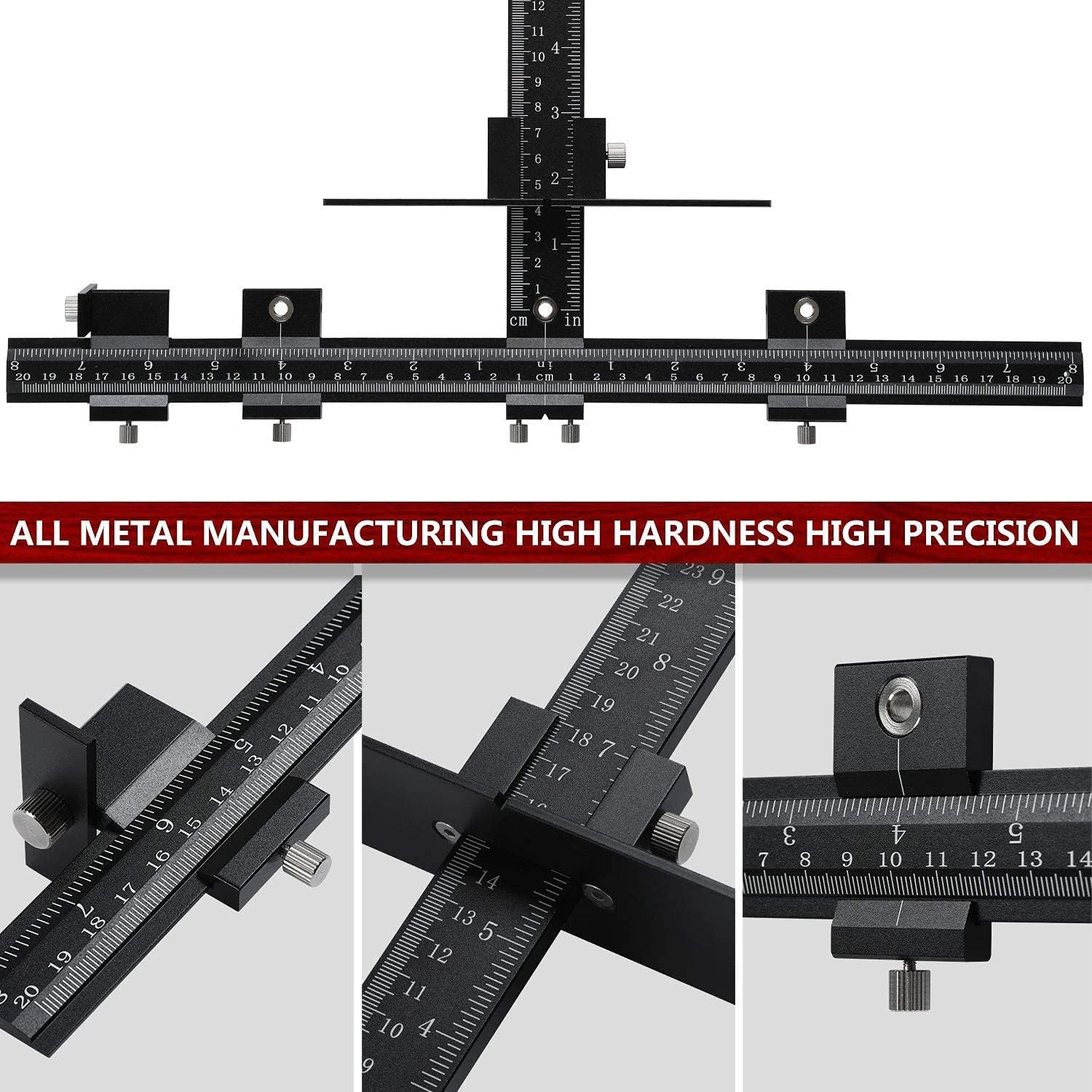 SUNCONY Cabinet Hardware Jig Tool All Aluminum Alloy Adjustable