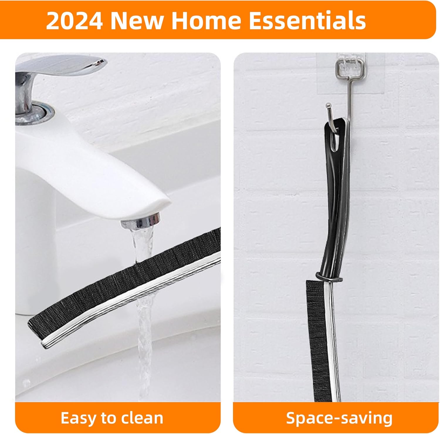 3Pcs Hard Bristled Crevice Cleaning Brush for Kitchen Bathroom Car