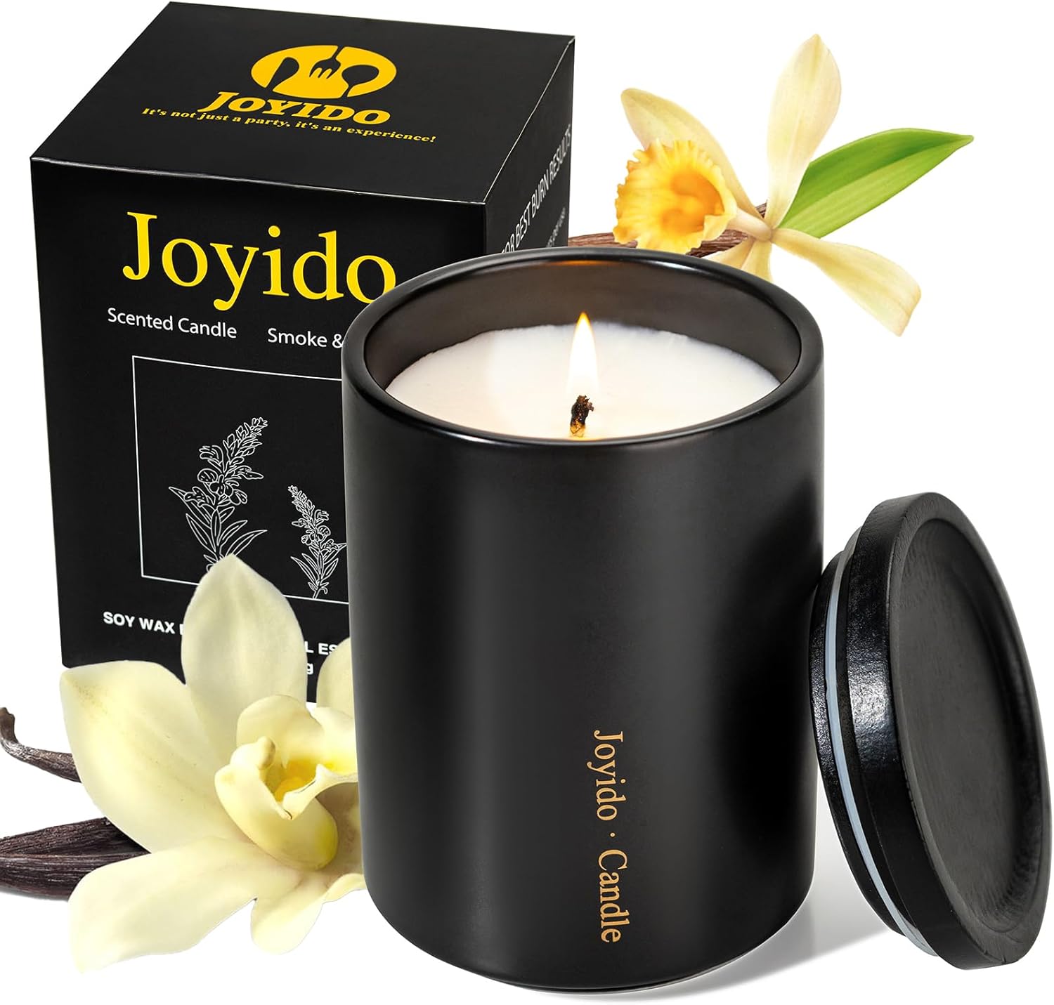 Joyido 14OZ Smoke Vanilla Aromatherapy Candle 1