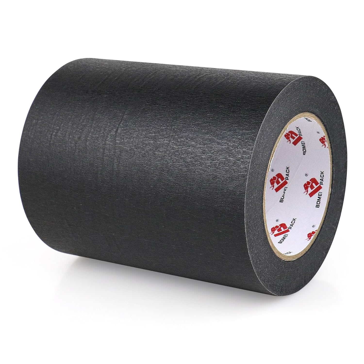 BOMEI PACK 6 Inch Wide Black Masking Tape 55 Yards