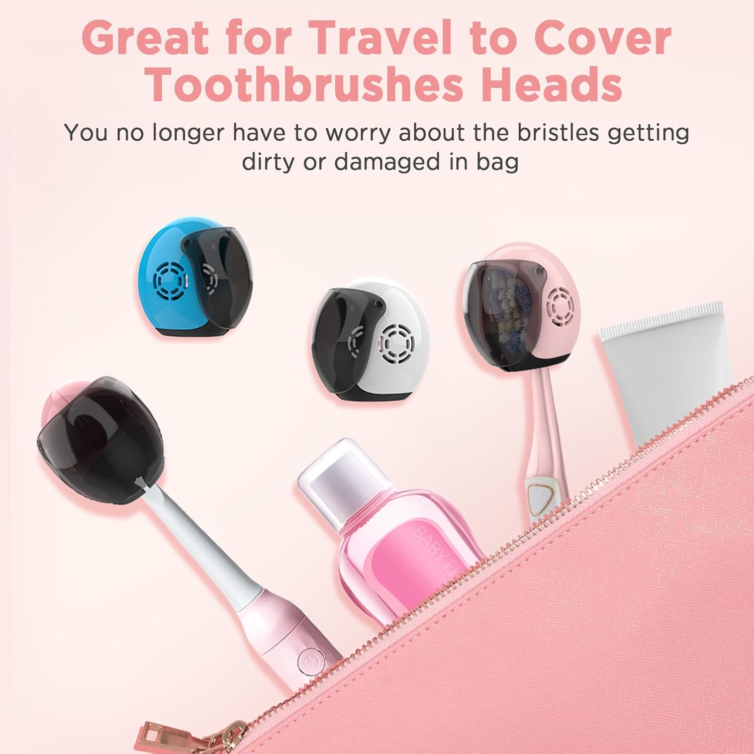 Frekare Helmet Toothbrush Covers 4 Pack