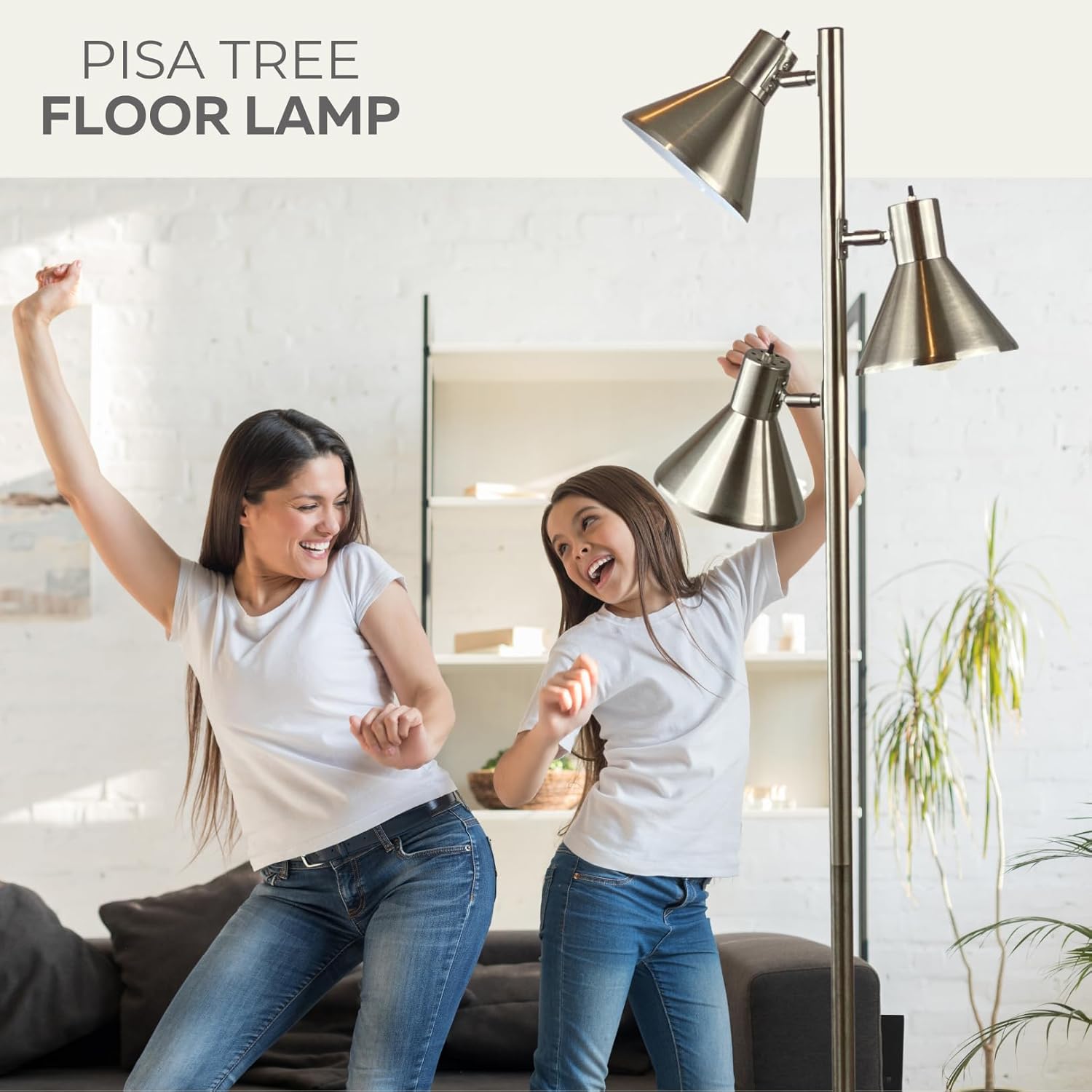 LIGHTACCENTS Tree Floor Lamp with 3 Adjustable Lights