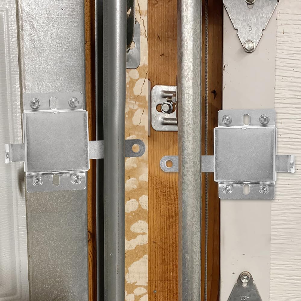 Wedelweib Garage Door Side Lock Inside Deadlock - Silver with PVC Cover
