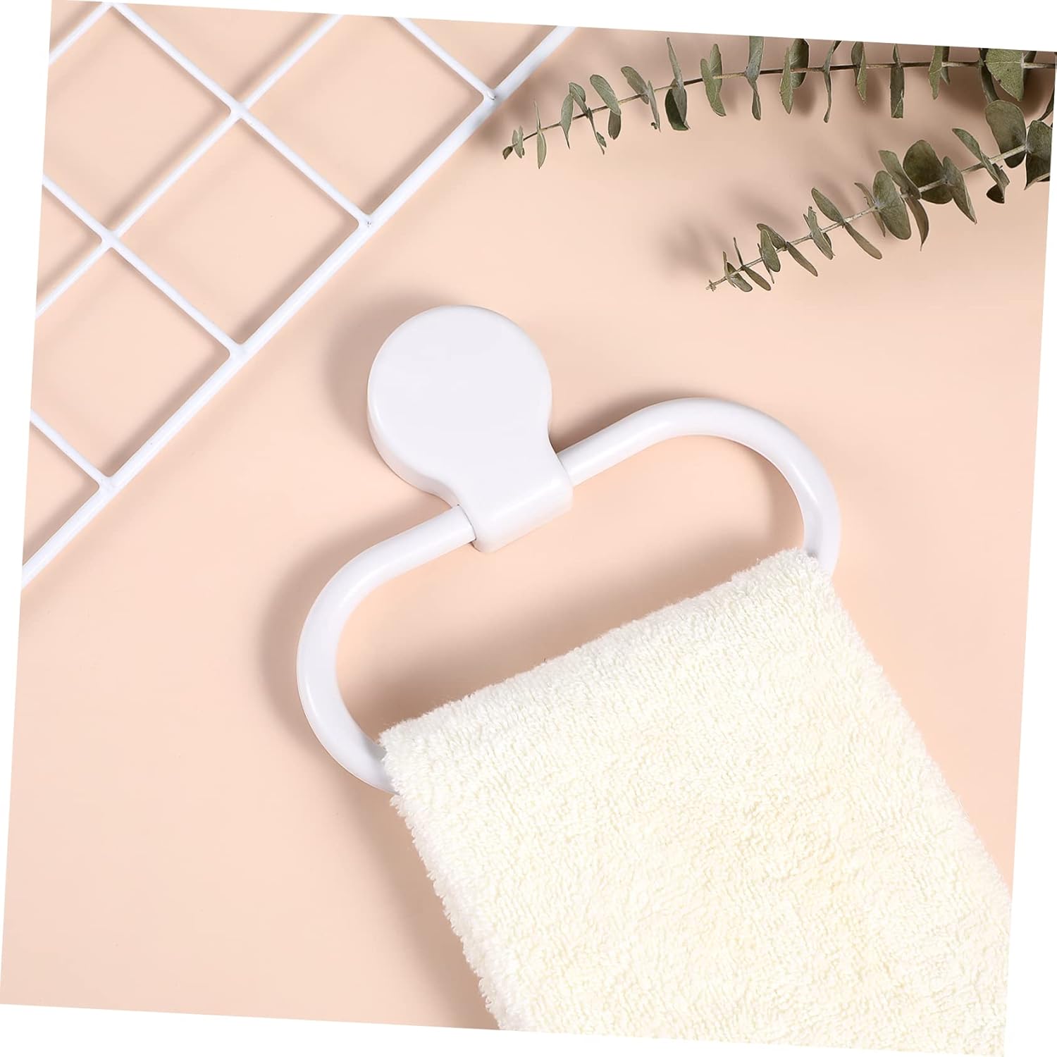 OSALADI Self-Adhesive Towel Holder Ring for Bathroom Kitchen 1