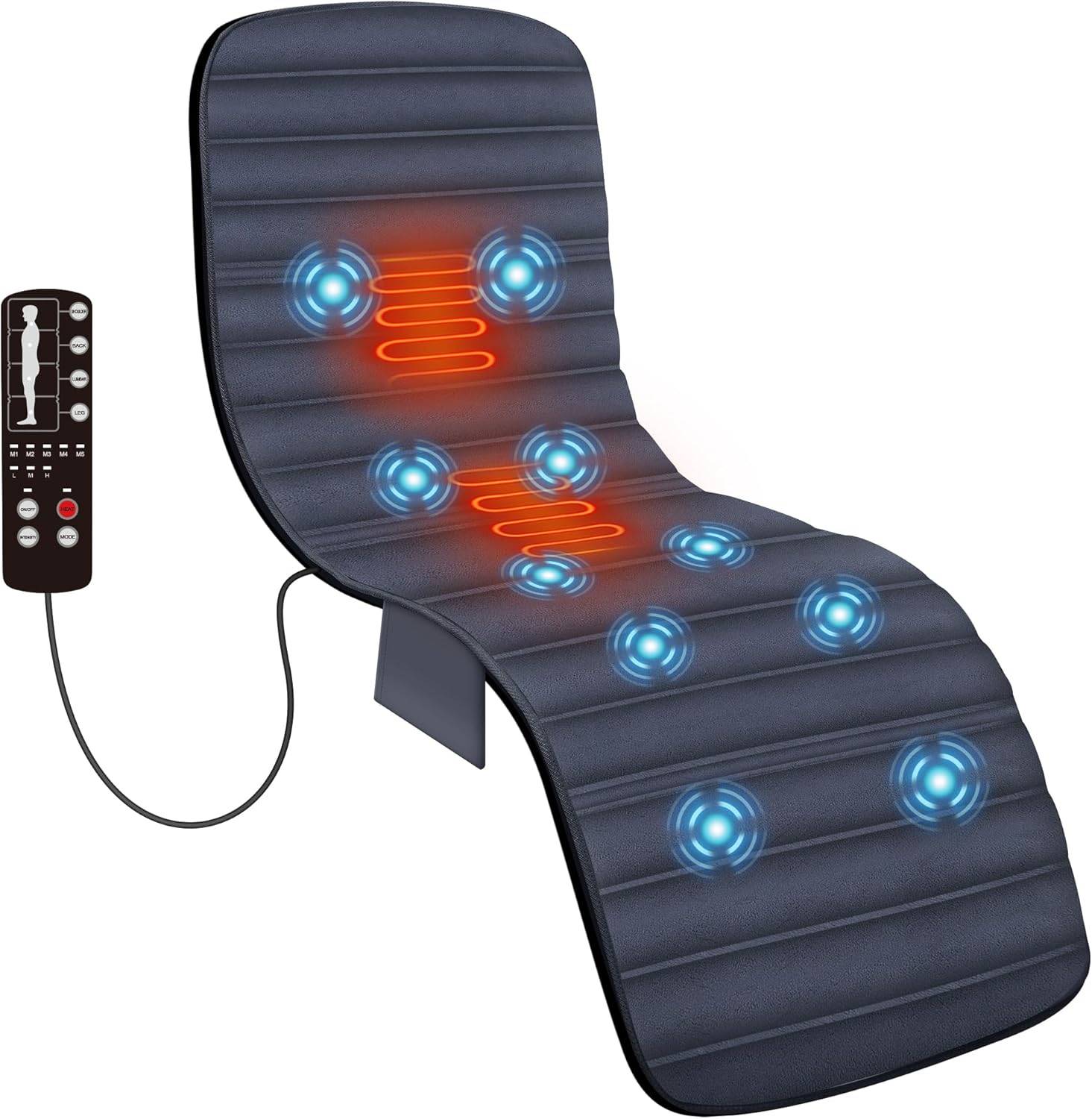 COMFIER Heated Massage Mat with 10 Motors Heat