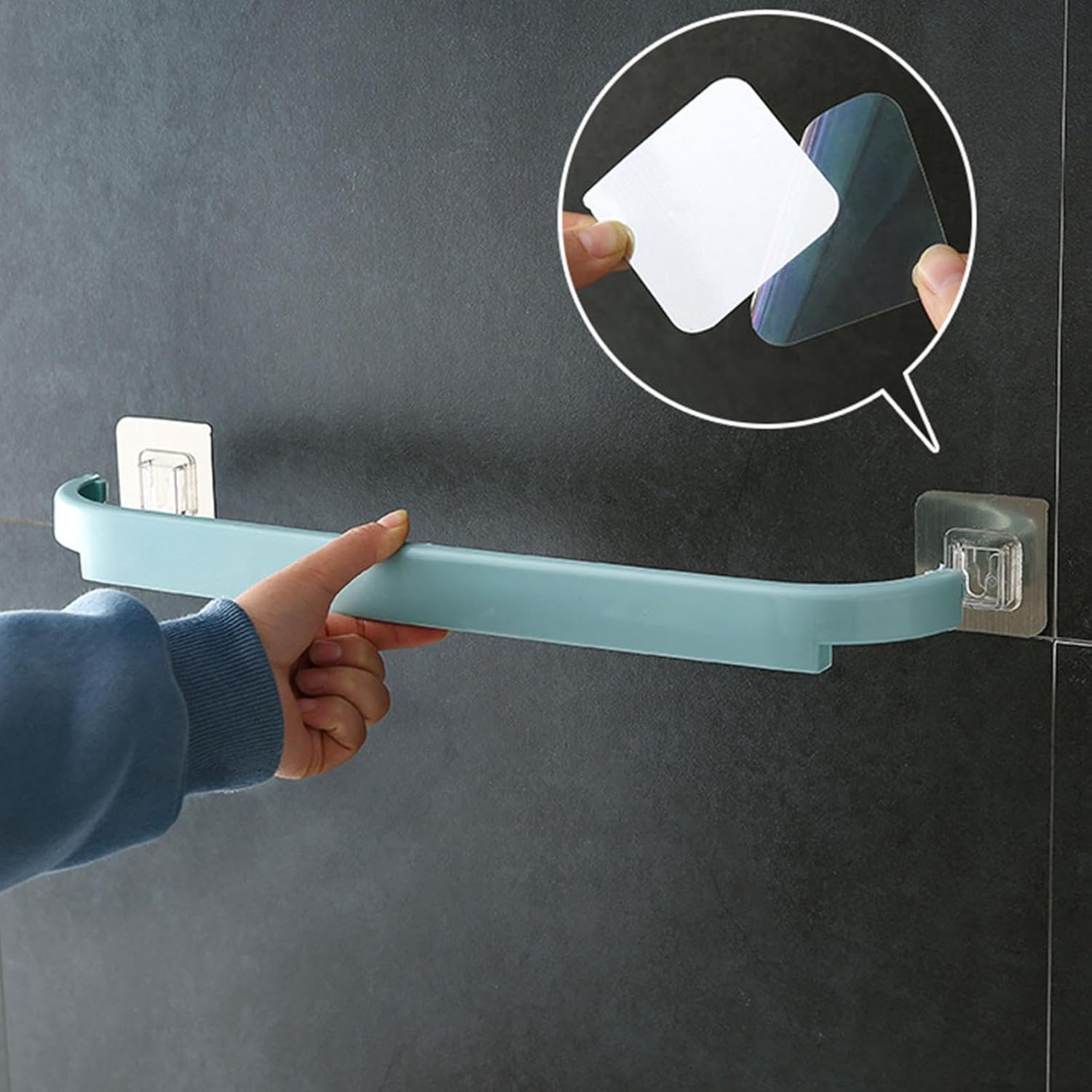 Self-Adhesive Towel Rod for Bathroom and Kitchen