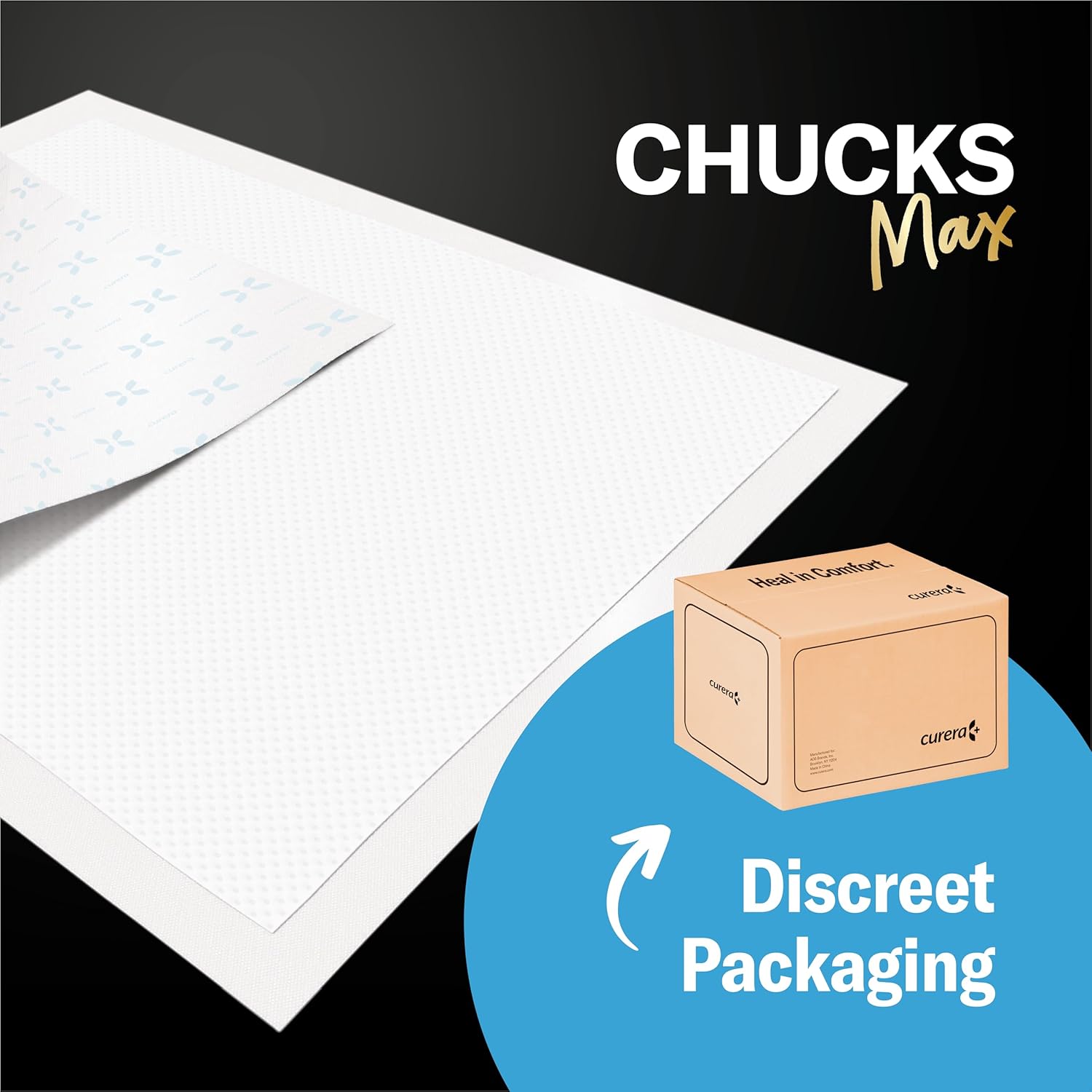 Curera CHUCKS MAX 3XL Bed Pads 400 Lbs 20 Pads