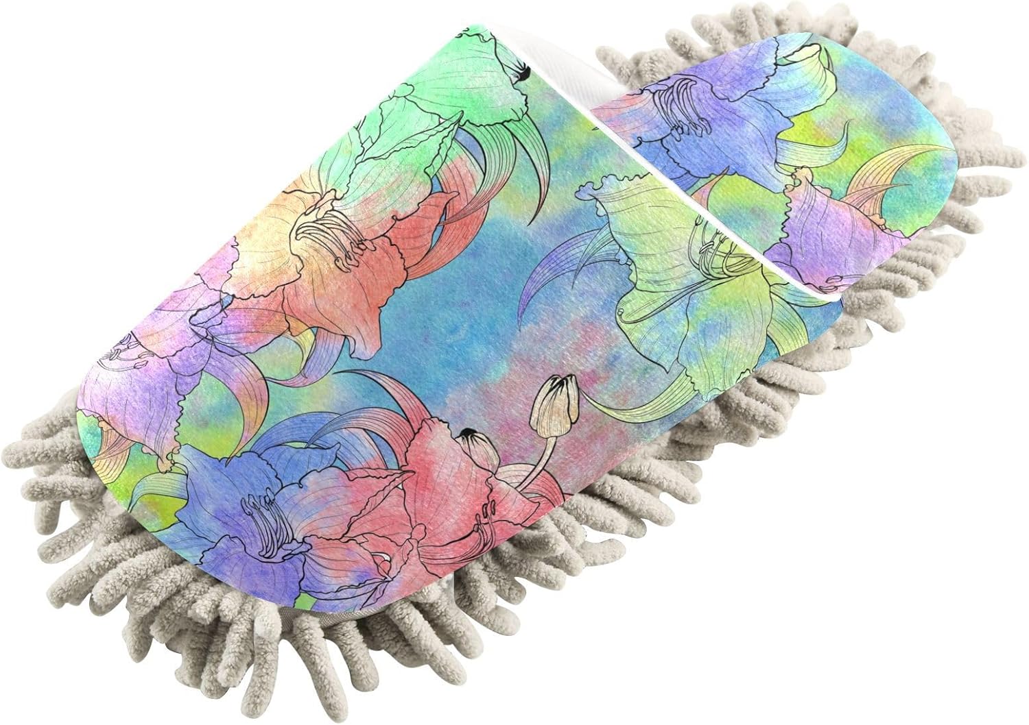 Kigai Microfiber Slippers with Flower Design