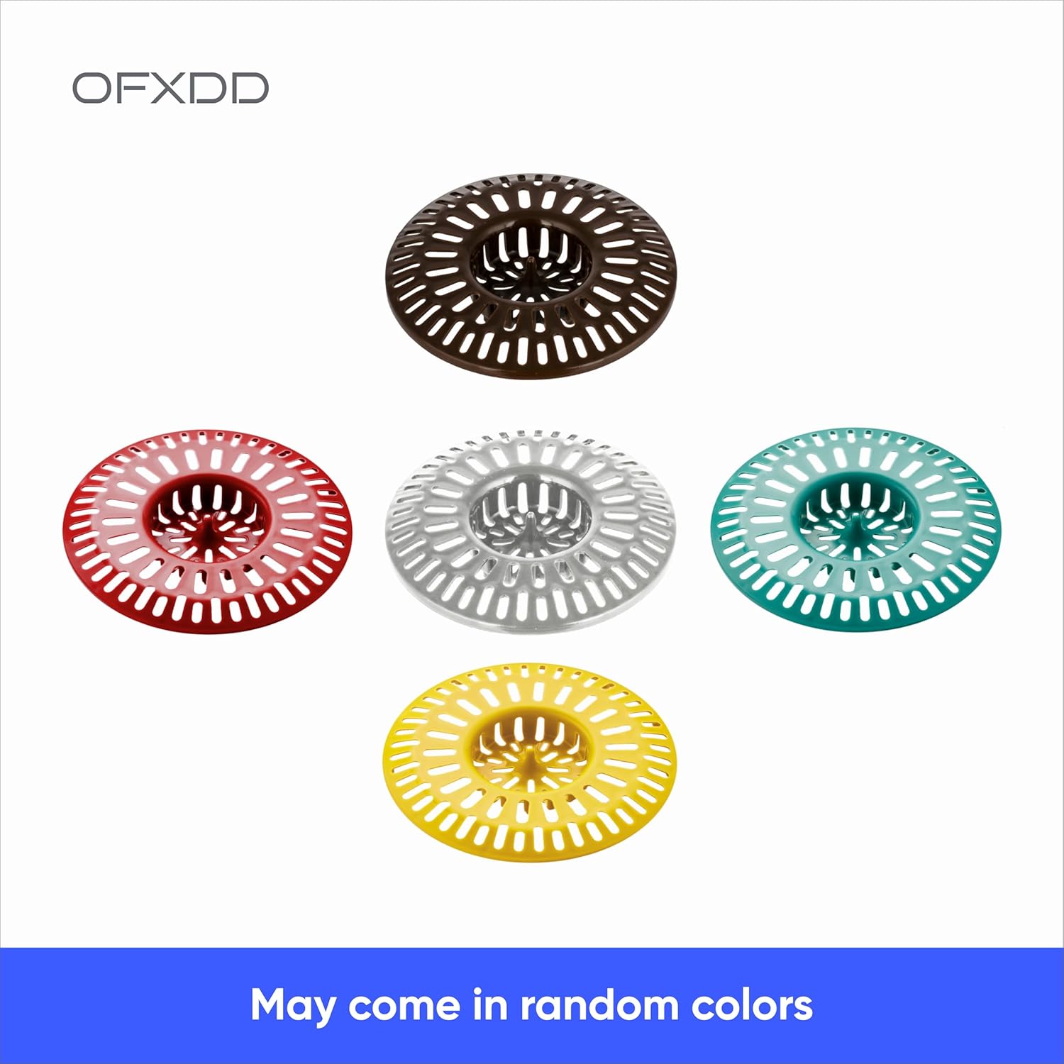 OFXDD Plastic Hair Stopper Basket for Bathroom Tub and Kitchen Sink