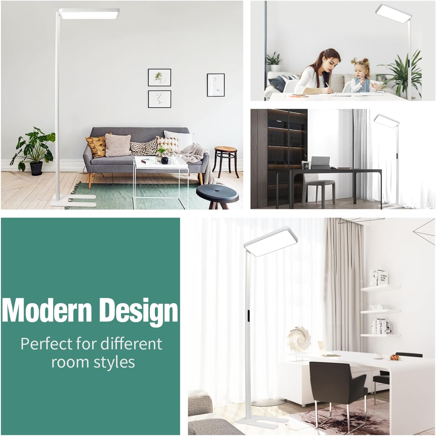 ShineMuse Full Spectrum Floor Lamp with Touch Control