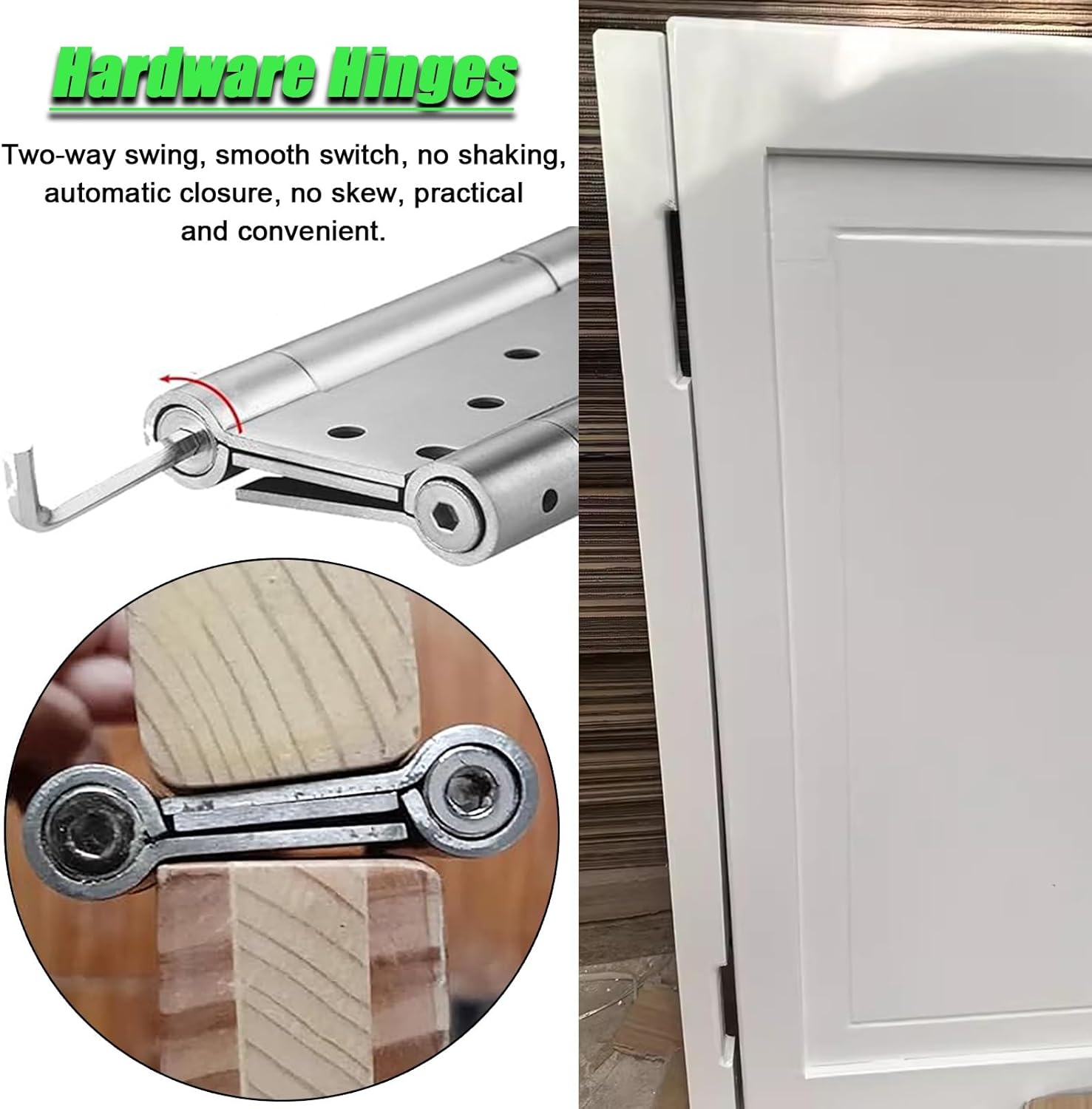 Custom Size Swinging Door with Auto-Closing Mechanism