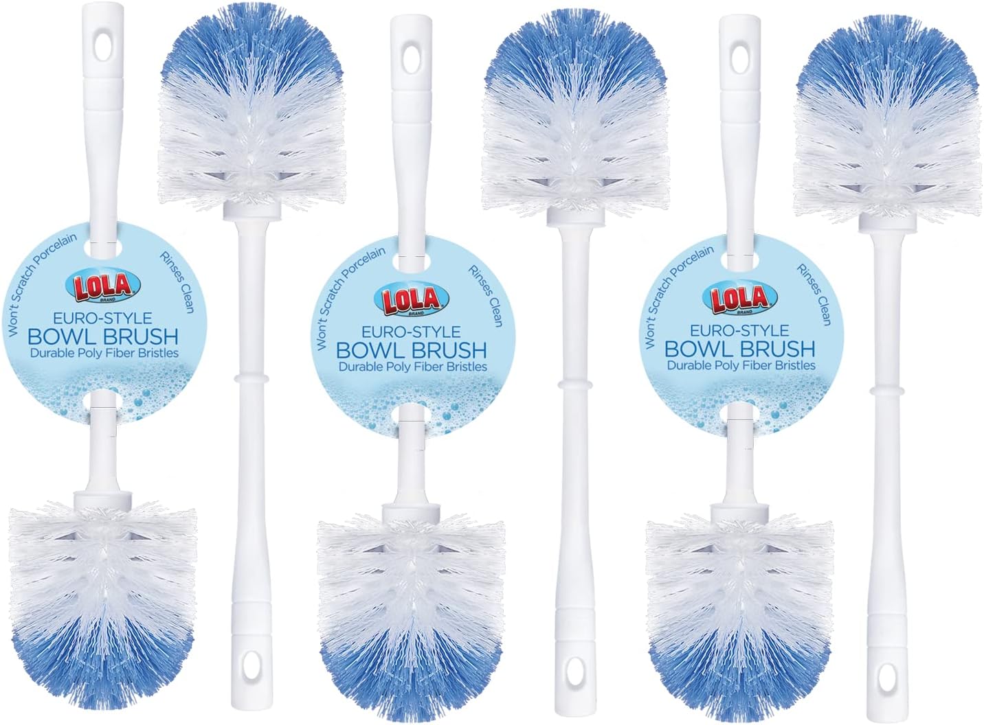 Lola Products Classic Toilet Brush 6 Pack