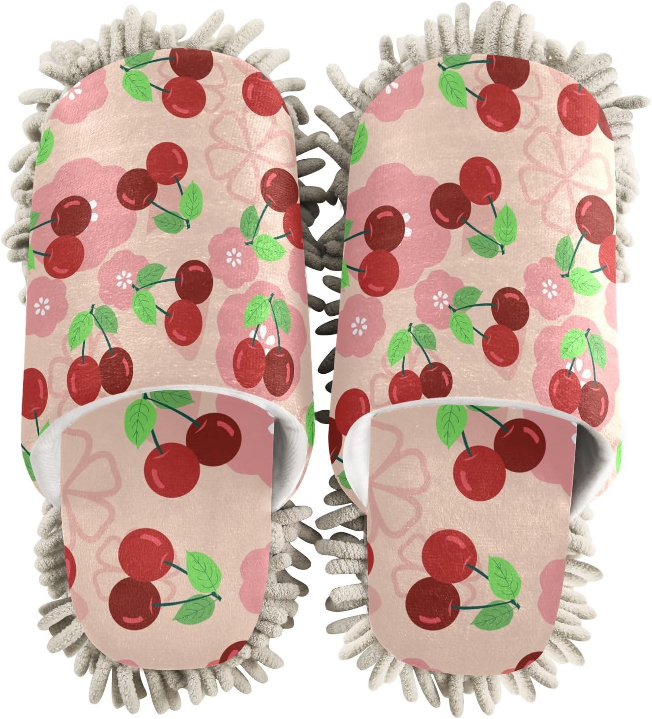 Sinestour Blossom Cherry Mop Slippers for Floor Cleaning 1