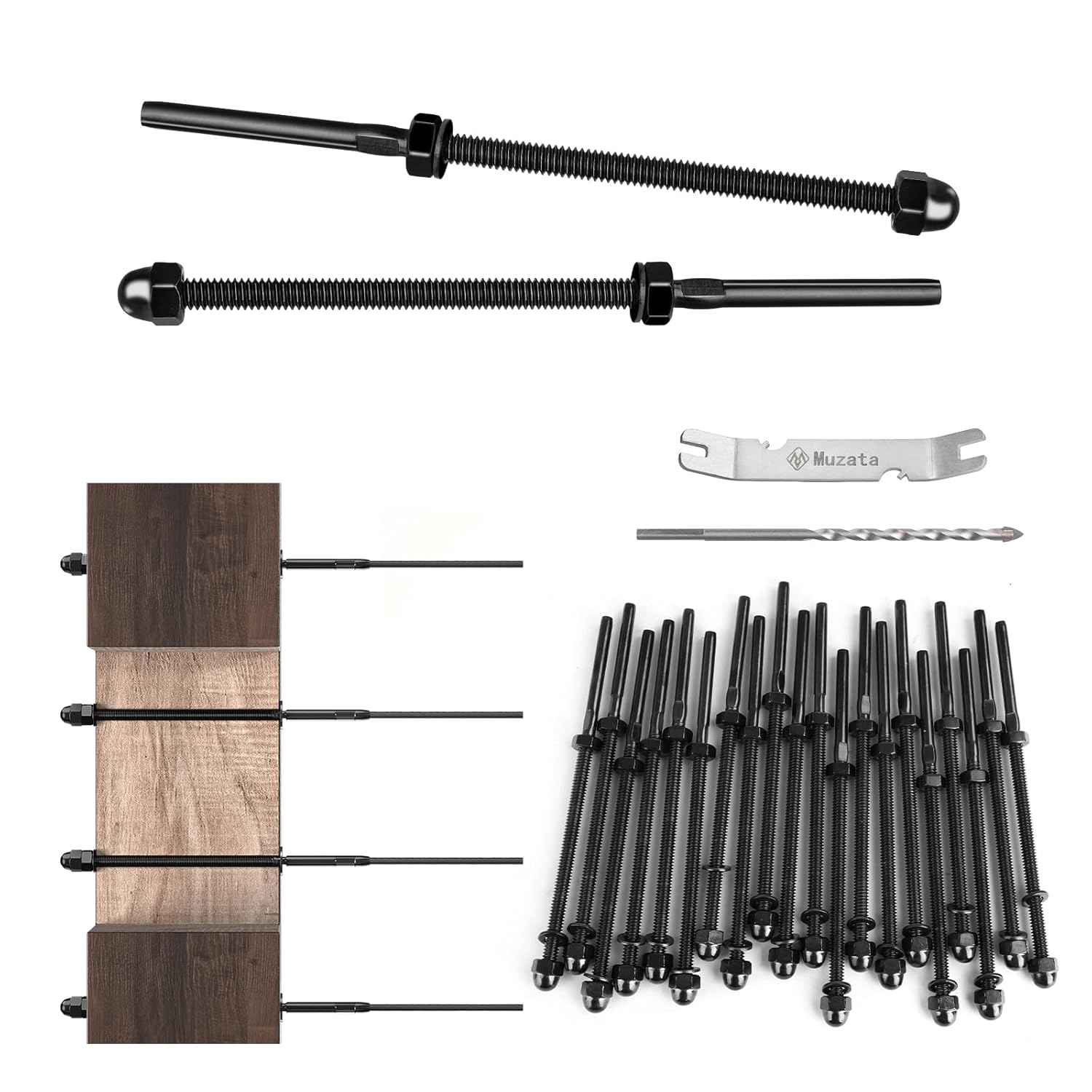 Muzata 20 Pack Cable Railing Tensioner Kit CR316