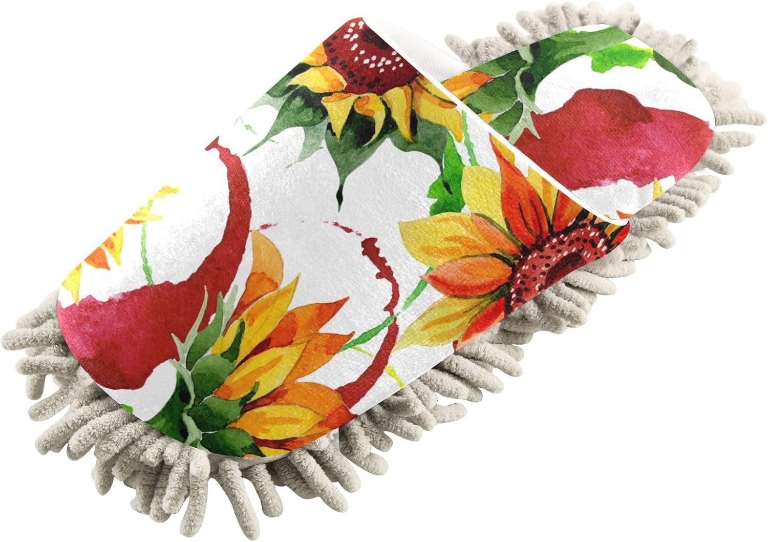 Sinestour Wildflower Mop Slippers for Floor Cleaning