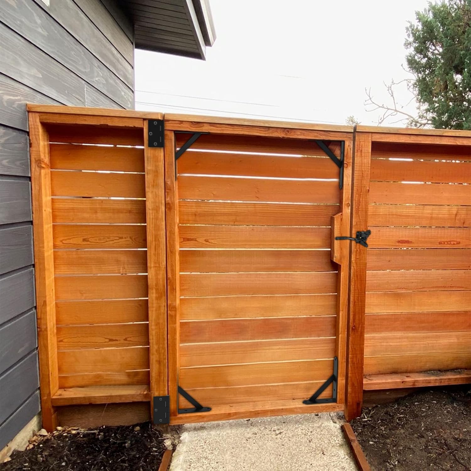 GoldOrcle Gate Frame Fence Kit With Gate Latch
