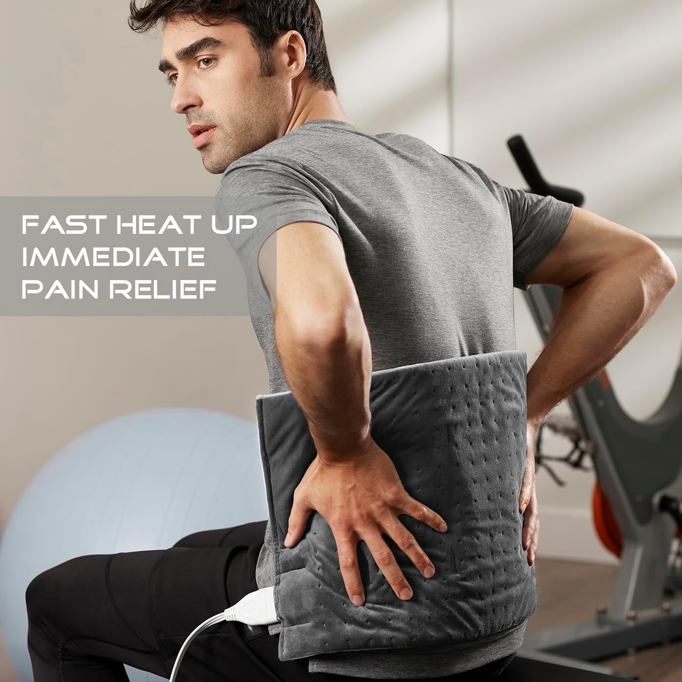 Boncare Large Heating Pad for Back Pain Relief and Cramps